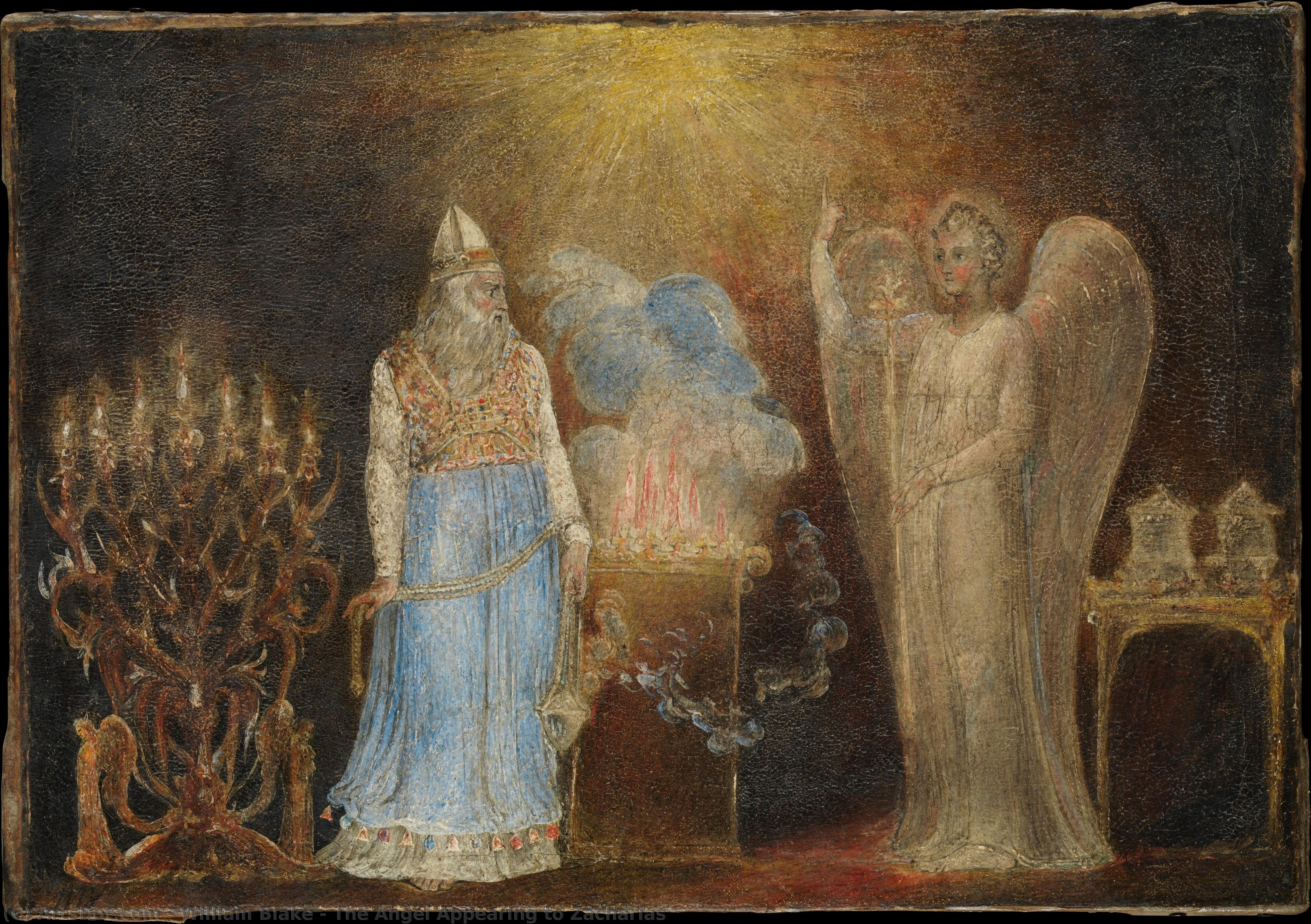 The Angel Appearing To Zacharias — Вільям Блейк