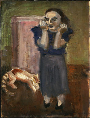 Woman And Cat — Mark Rothko
