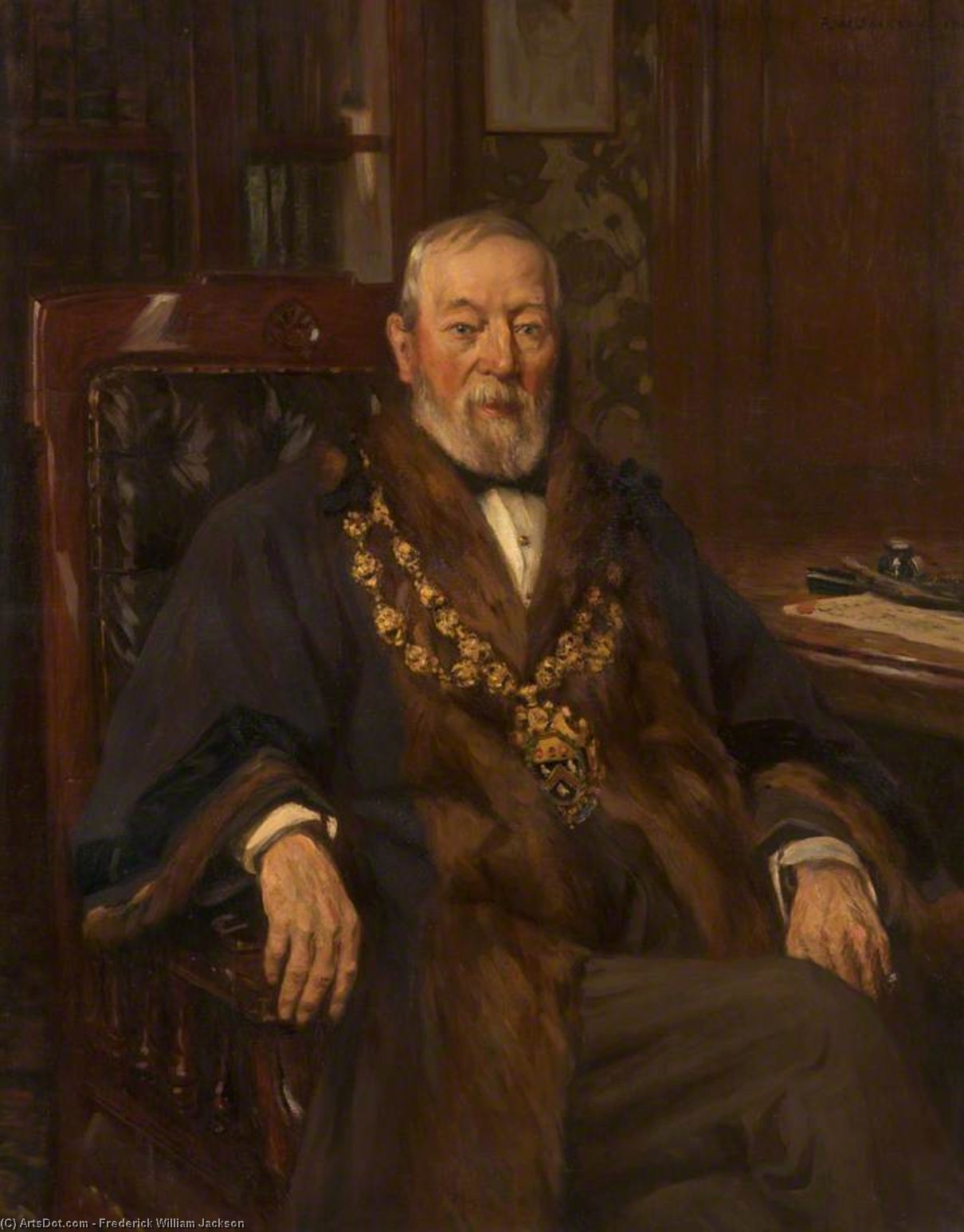 Abraham Crompton, Mayor Of Oldham — Jackson, Frederick William