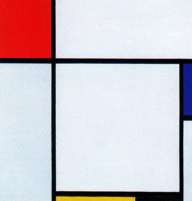 Composition, Composition With Red, Yellow, Blue And Black — Pitas Mondrijanas