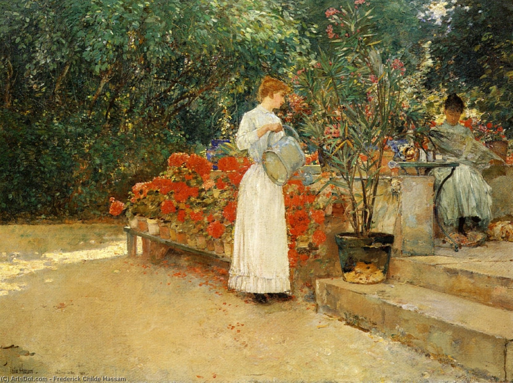After Breakfast — Frederick Childe Hassam