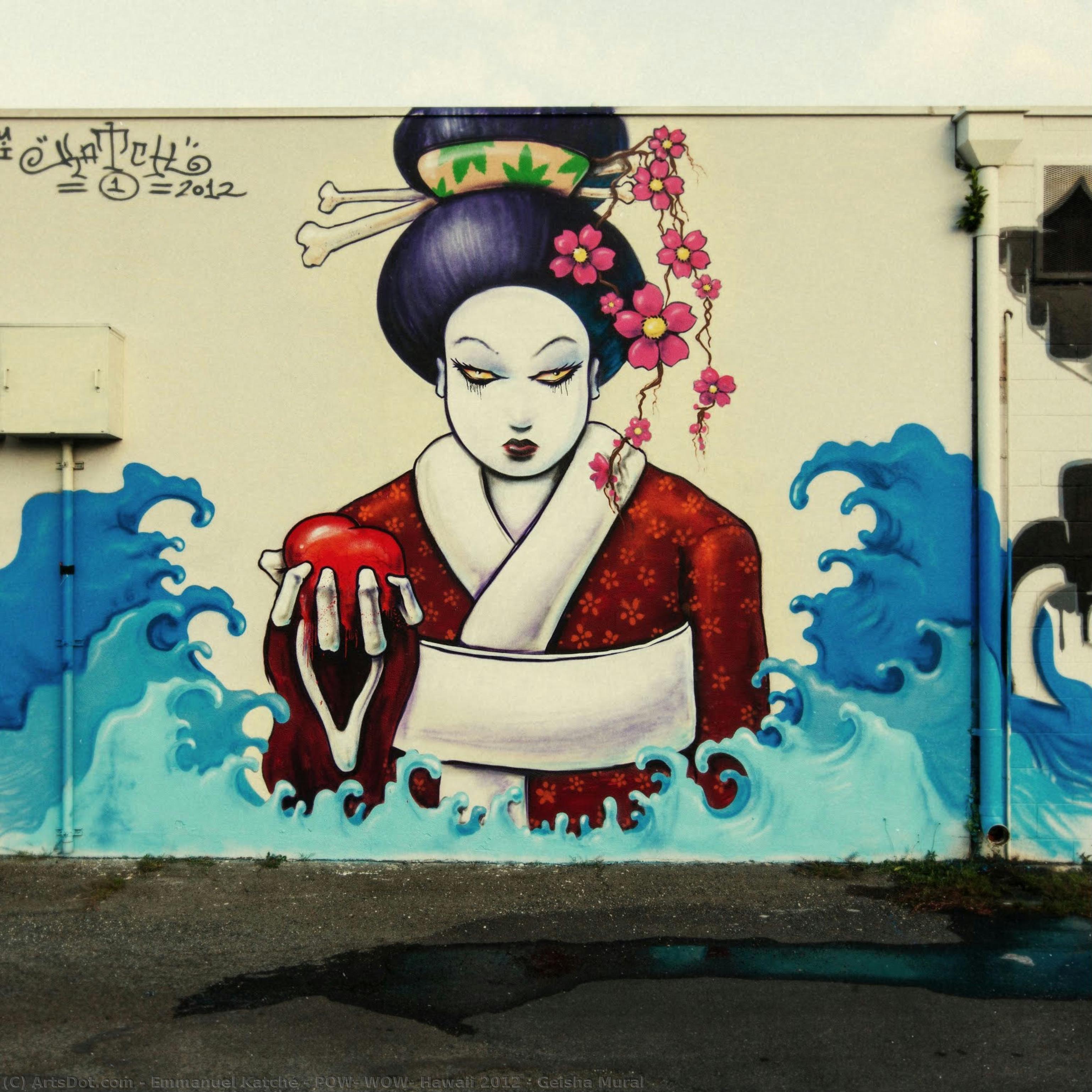 Pow! Wow! Hawaii 2012 - Geisha Mural — Emmanuel Katché