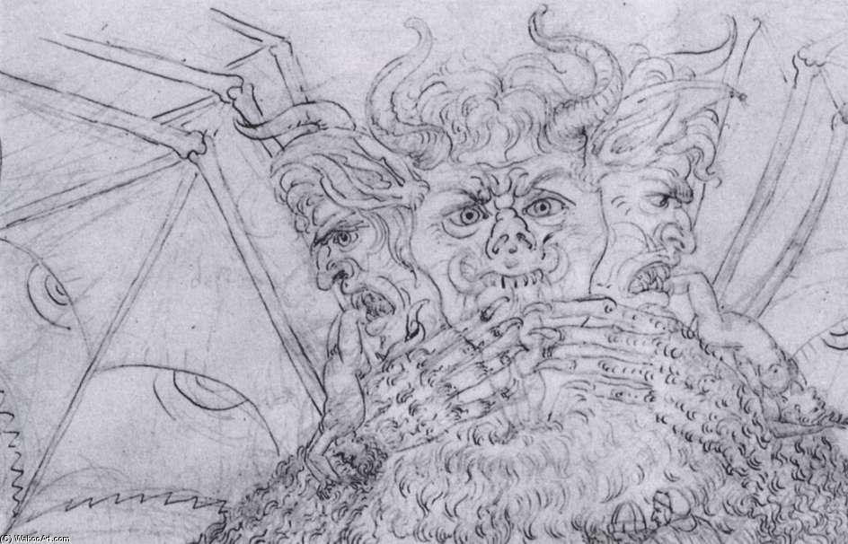 Hölle, Cantode Xxxiv (detail) — Sandro Botticelli
