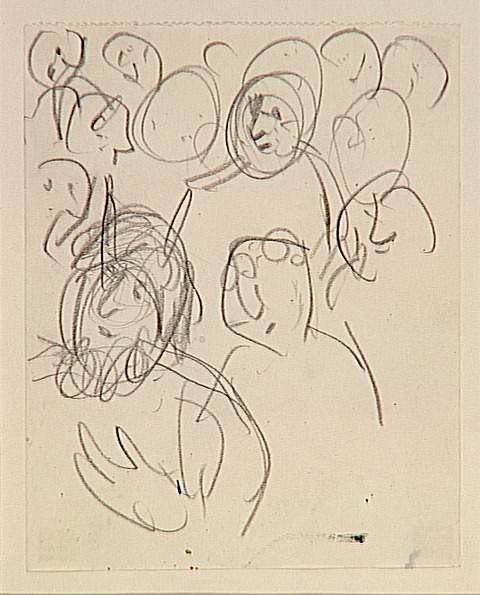 'study To ''exodus''' — Marc Chagall