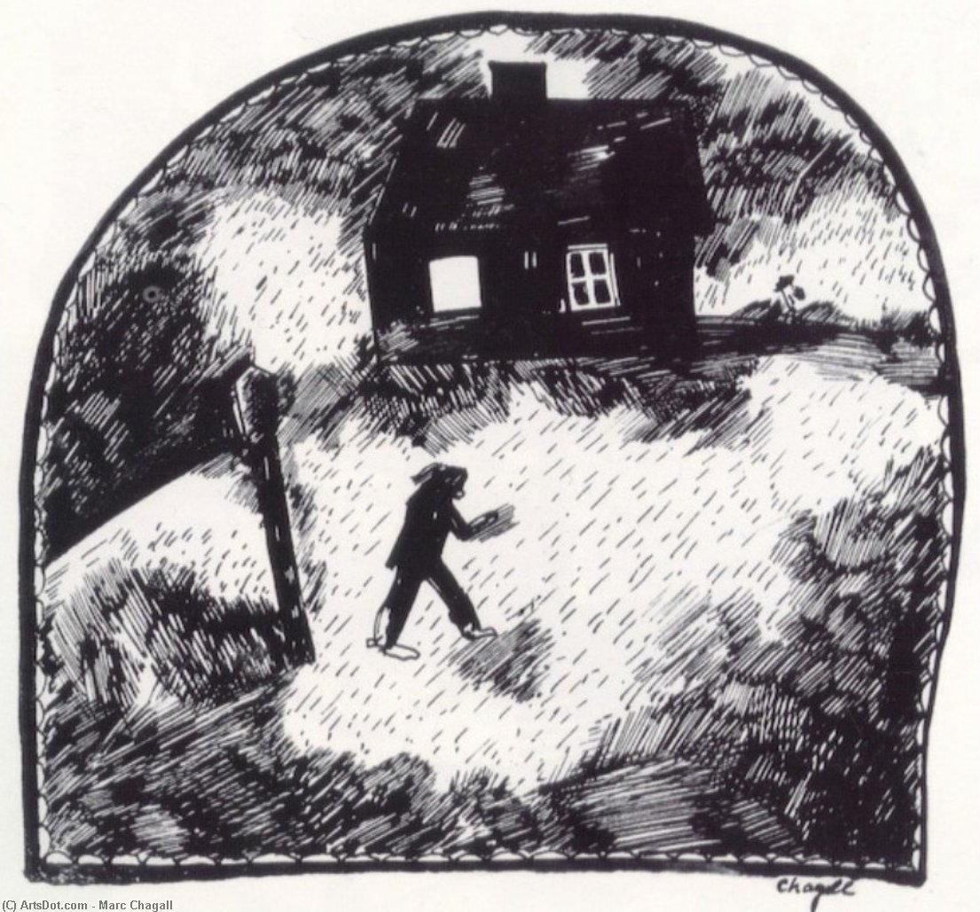 The House On The Forest Edge — Marc Chagall