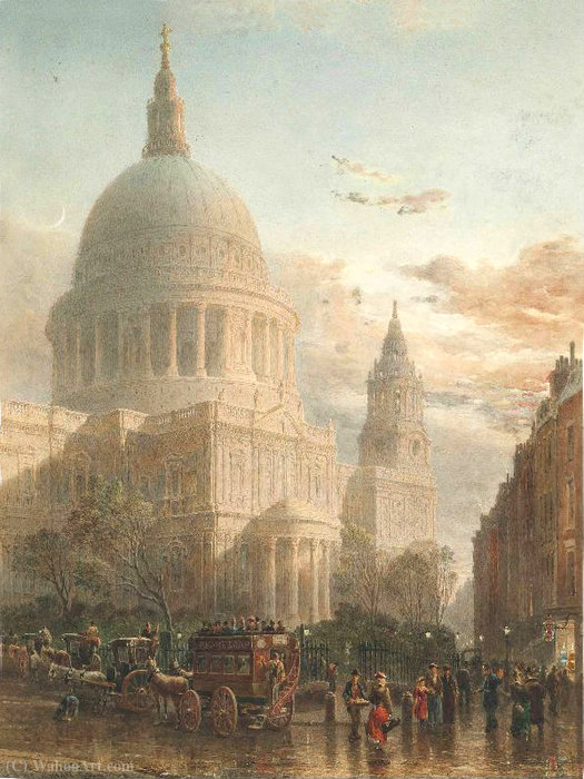 St. Paul's In The Evening — Edward Angelo Goodall