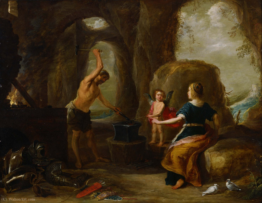 Venus Visiting Vulcan’s Forge — David Teniers The Elder