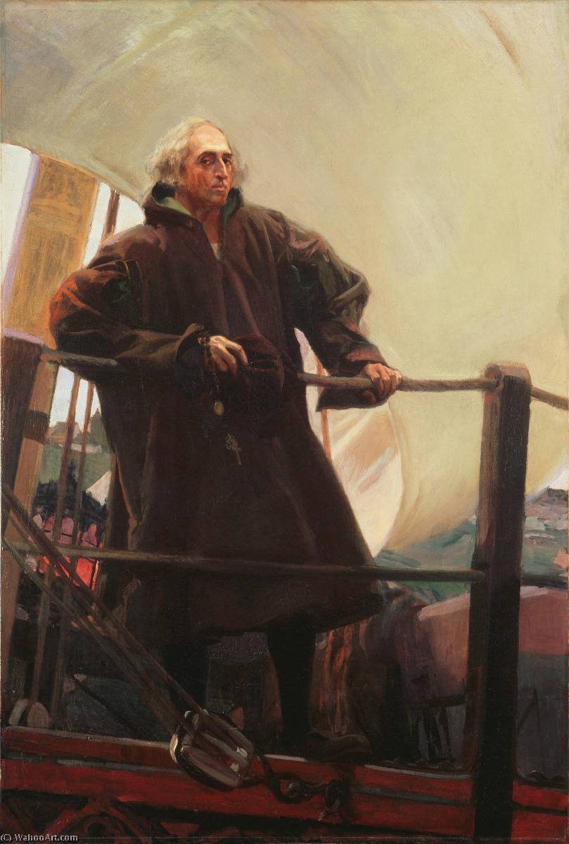 Christopher Columbus Leaving Palos — Joaquin Sorolla