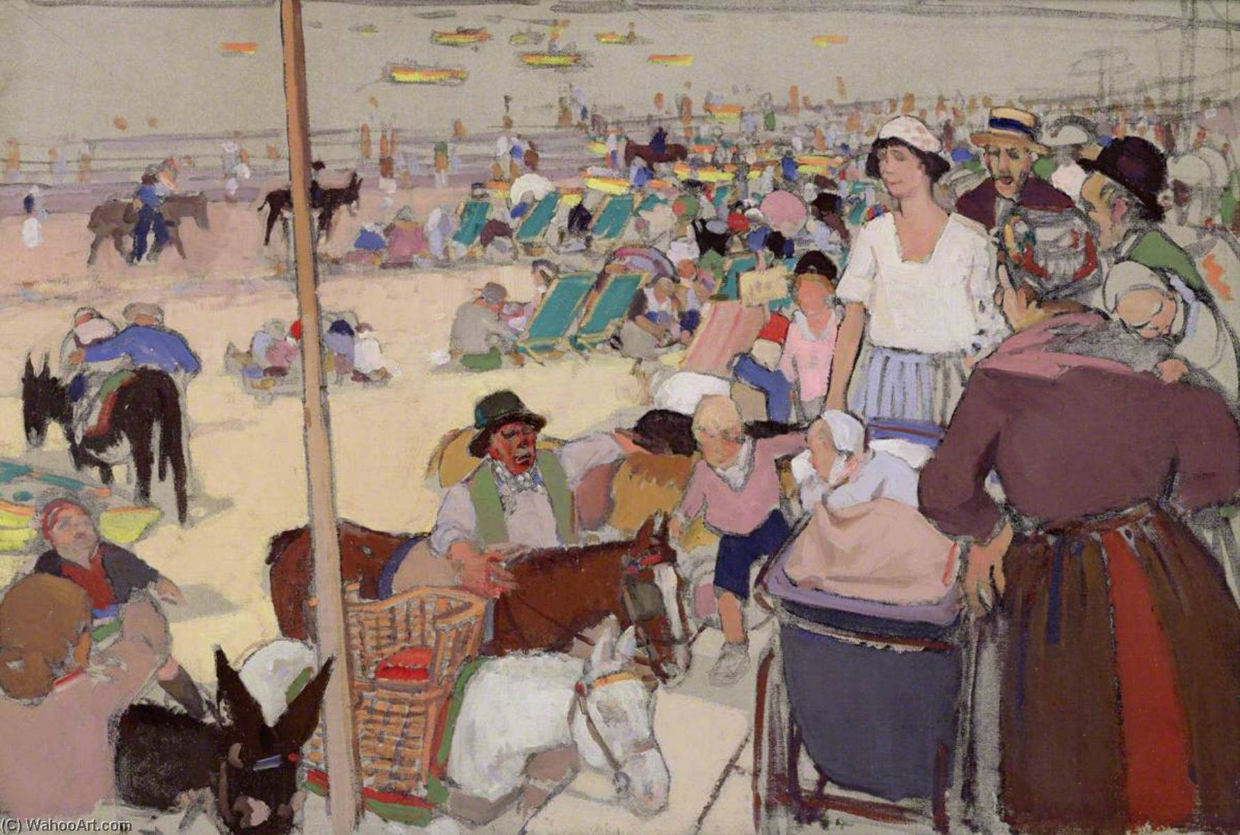 Bank Holiday, Portobello Beach — David Macbeth Sutherland