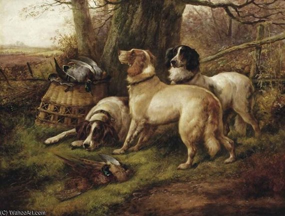 Setters With The Day's Bag — John Morris