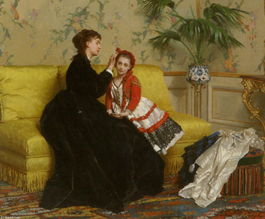 Preparing For The Ball — Gustave Léonhard De Jonghe