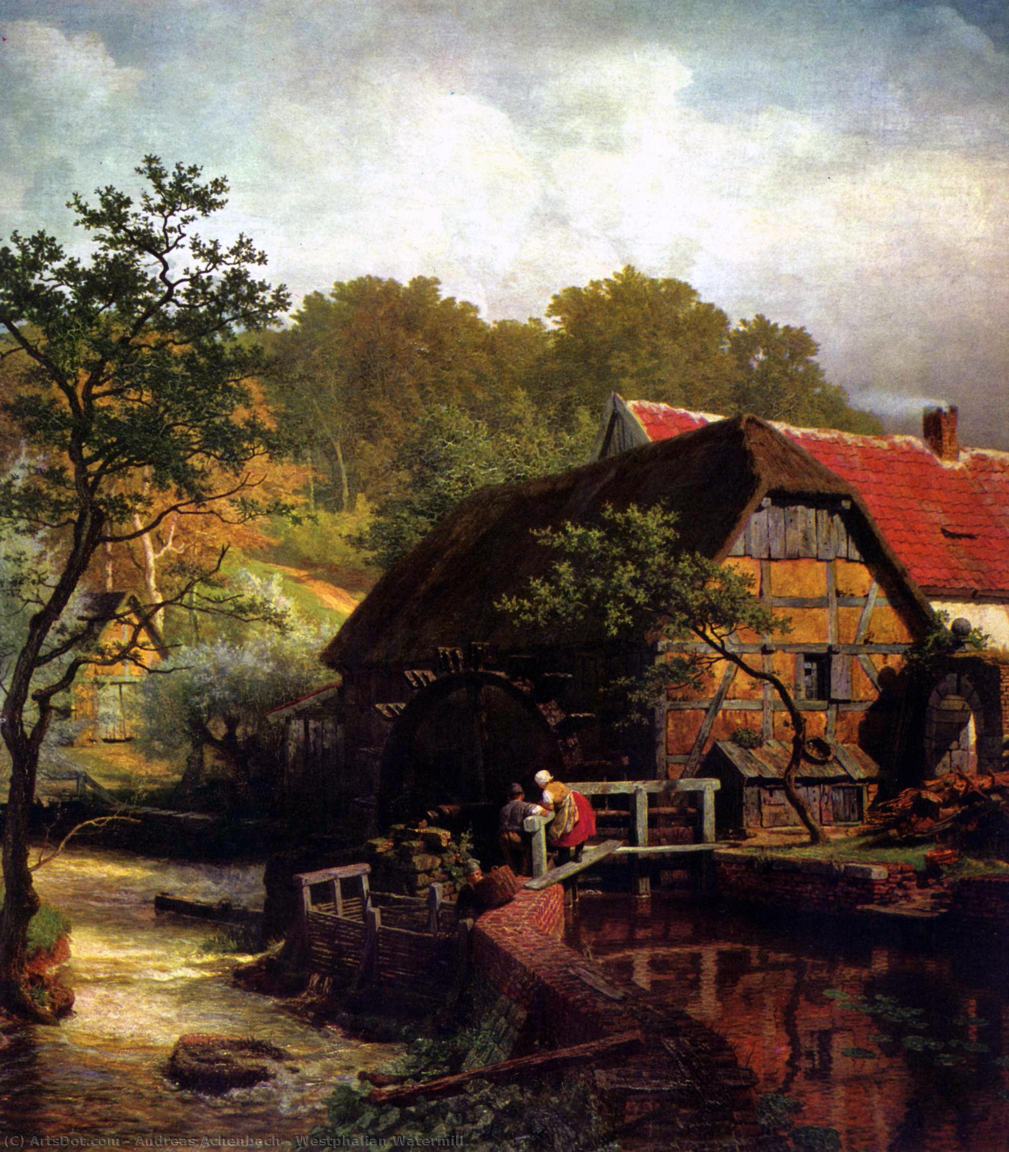 Westphalian Watermill — Andreas Achenbach