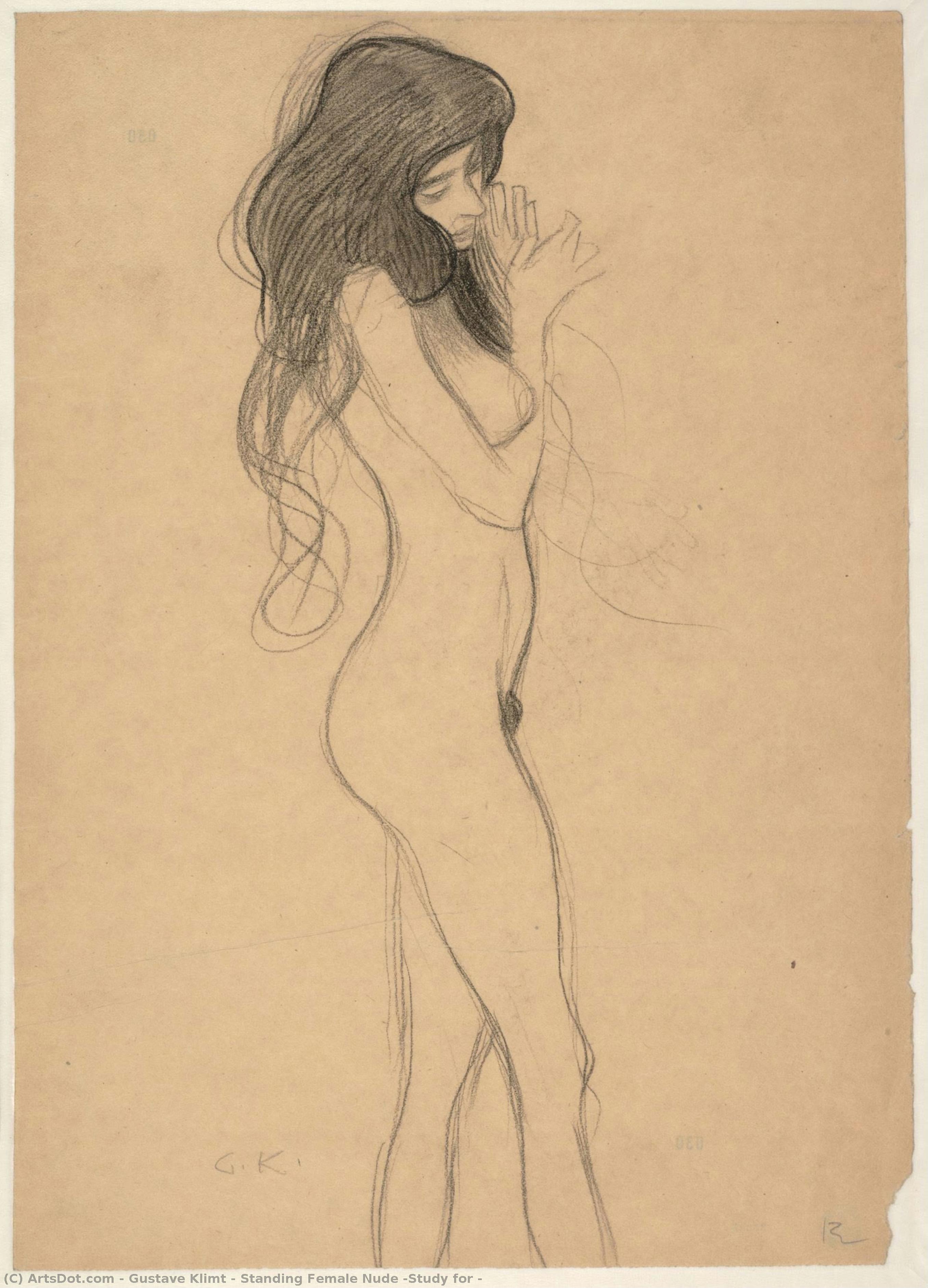 Standing Female Nude (study For — 클림트