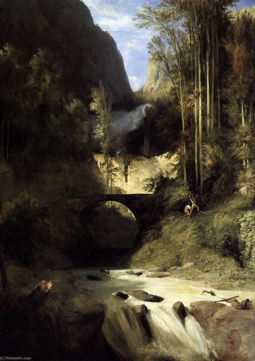 Gorge At Amalfi — Carl Blechen