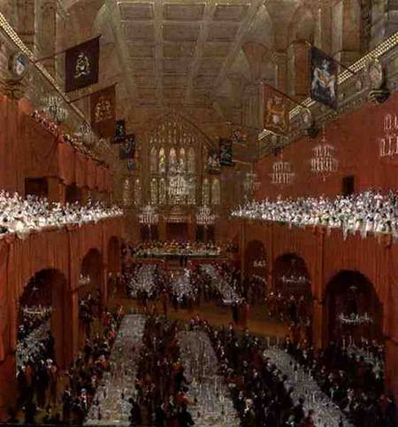 Banquet At Guildhall — Thomas Og William Daniell