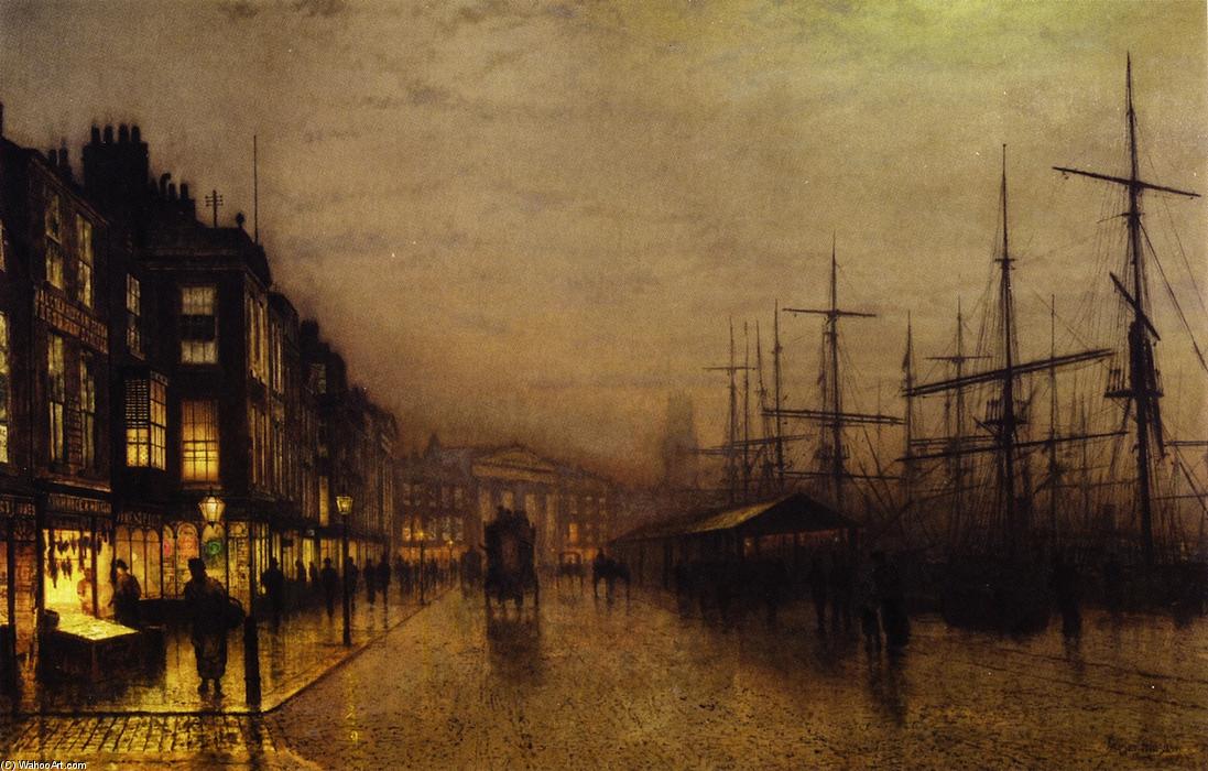Glasgow Docks By Moonlight — John Atkinson Grimshaw