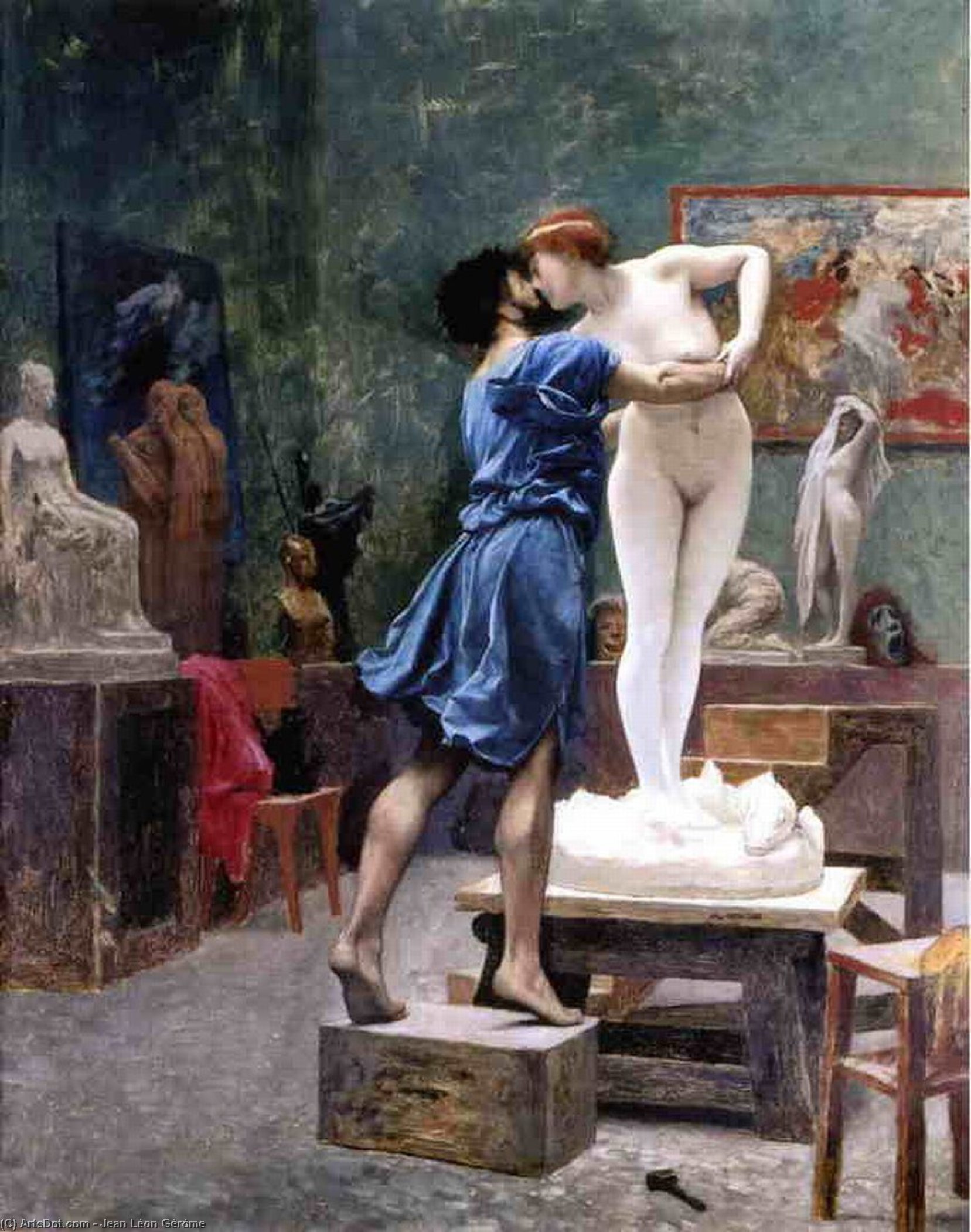 Pygmalion E Galatea (studio) — Jean-léon Gérôme