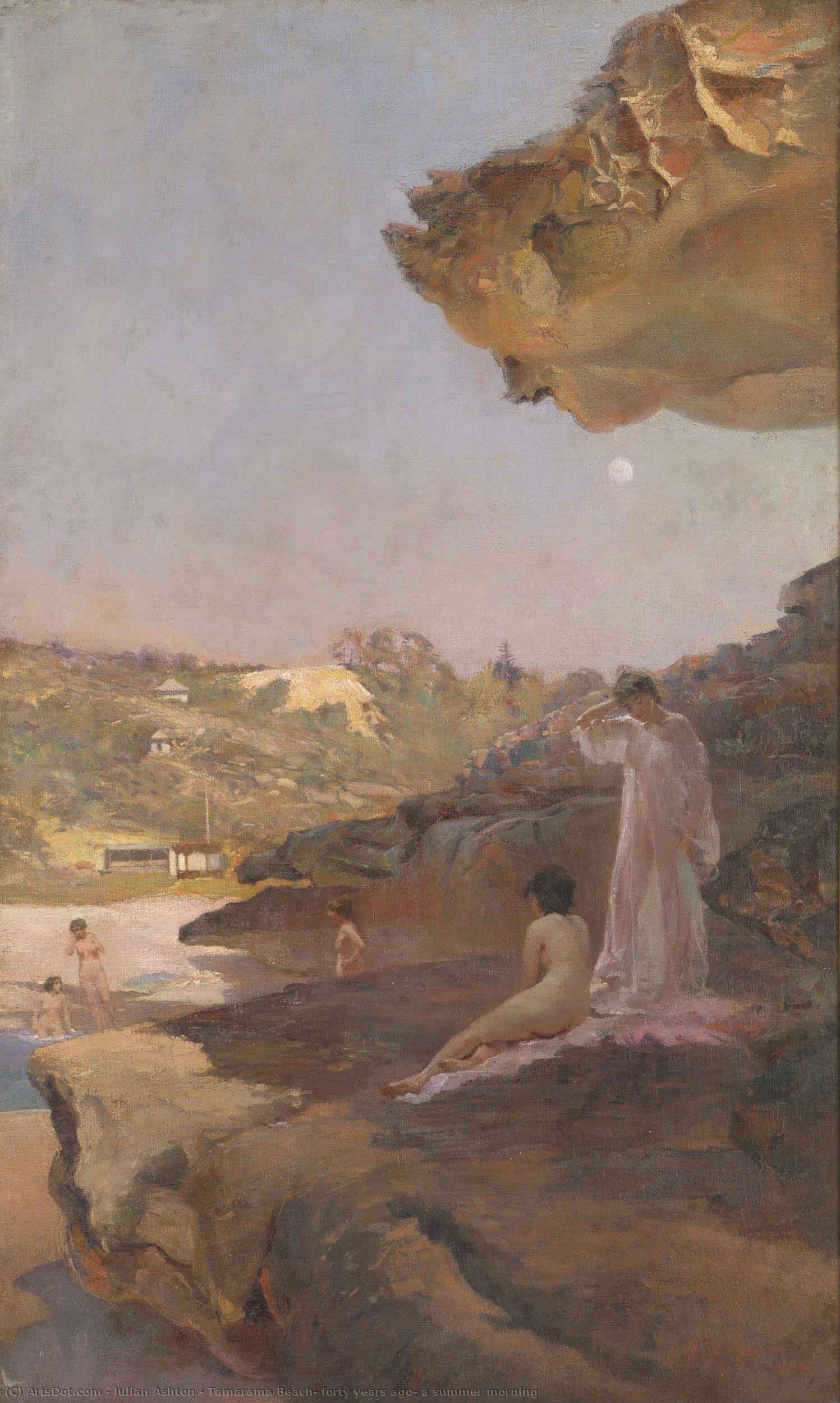 Tamarama Beach, Forty Years Ago, A Summer Morning — Julian Ashton