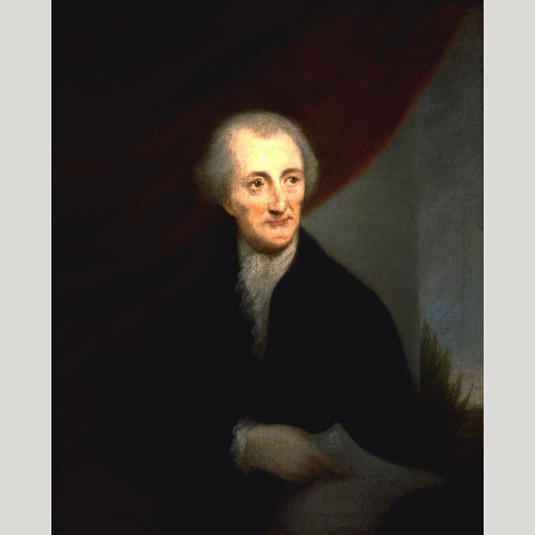 George Read by C. Robert Edge Pine, oil on linen painted by hand