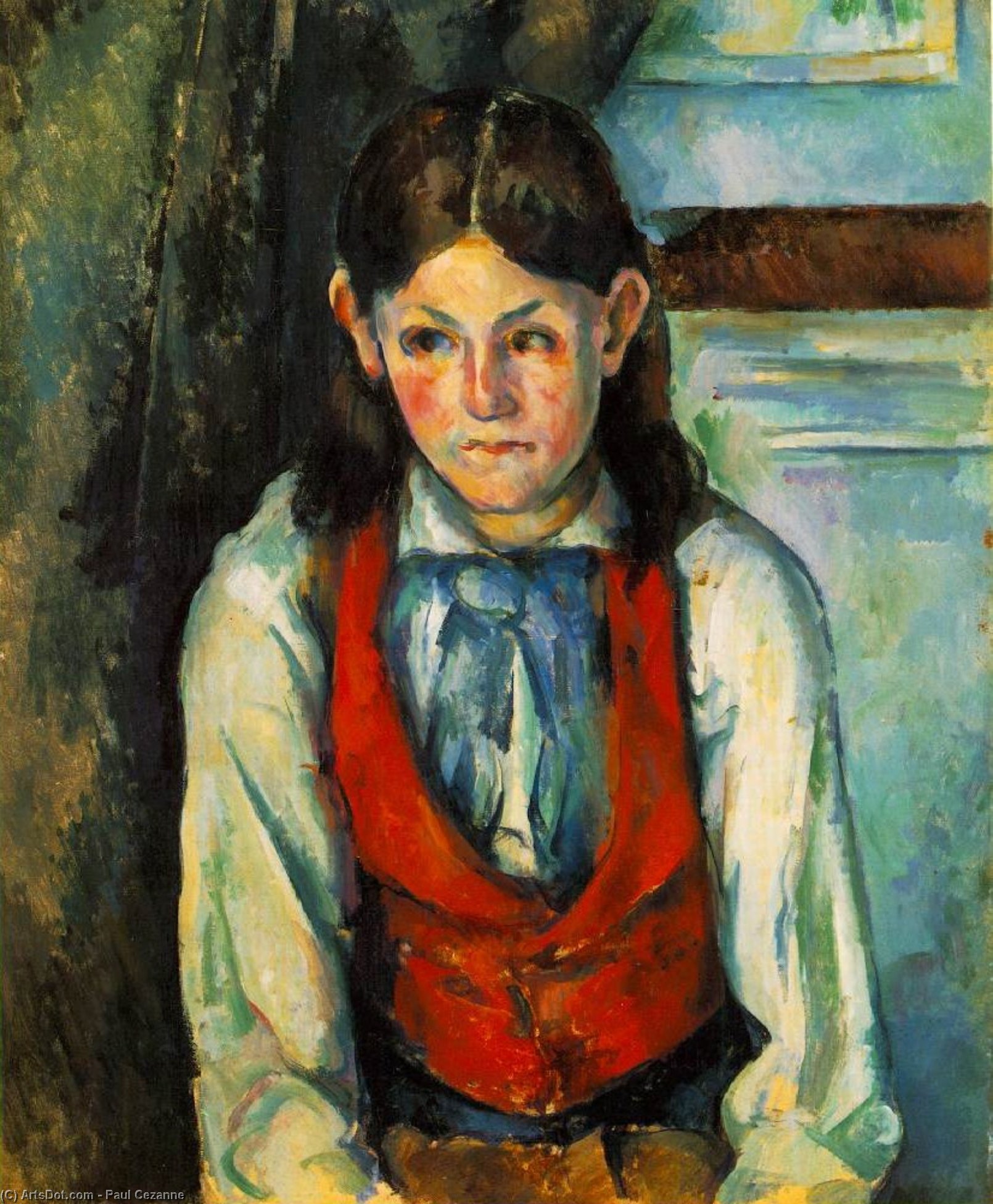 Junge Im Roten Wams — Paul Cézanne