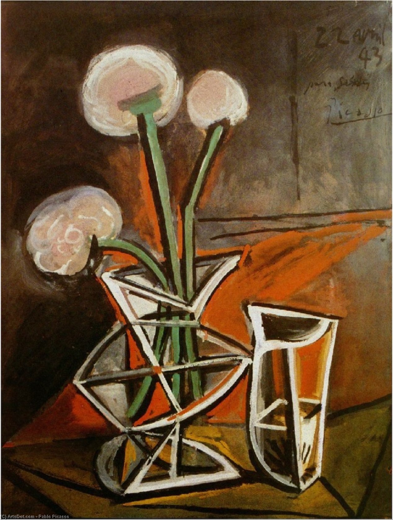 Çiçekli Vazon — Pablo Picasso