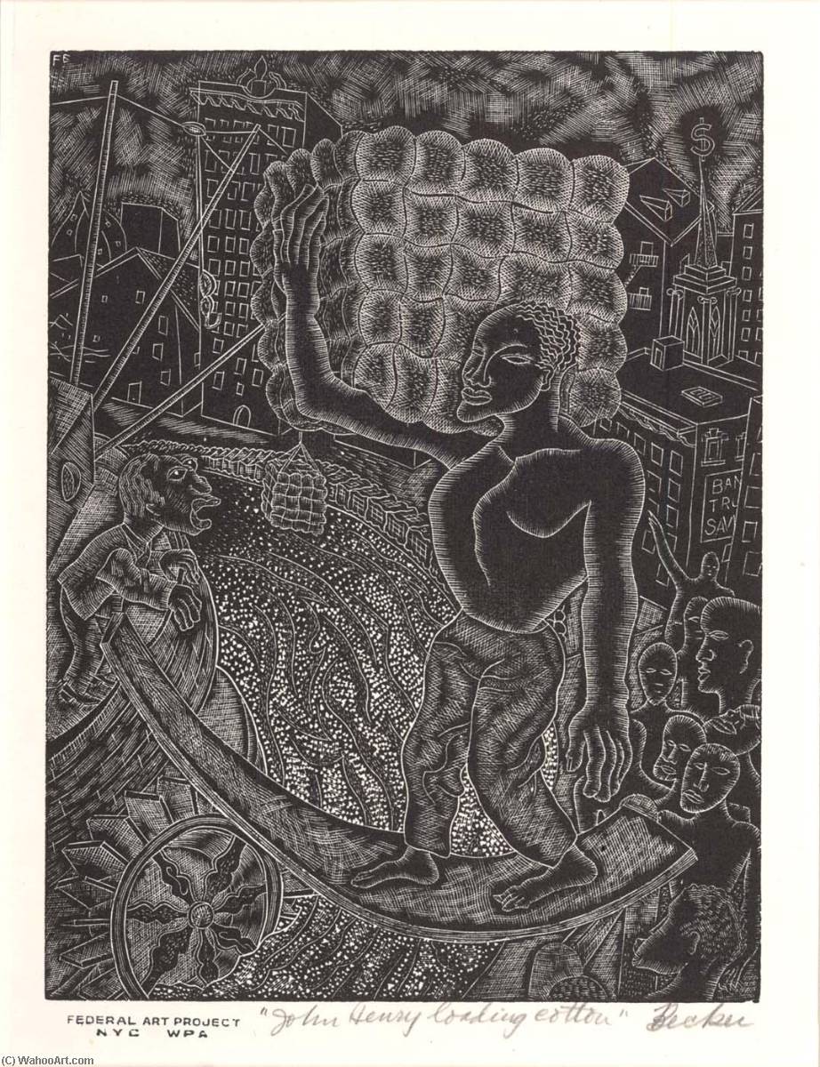 John Henry Loading Cotton — Fred Becker
