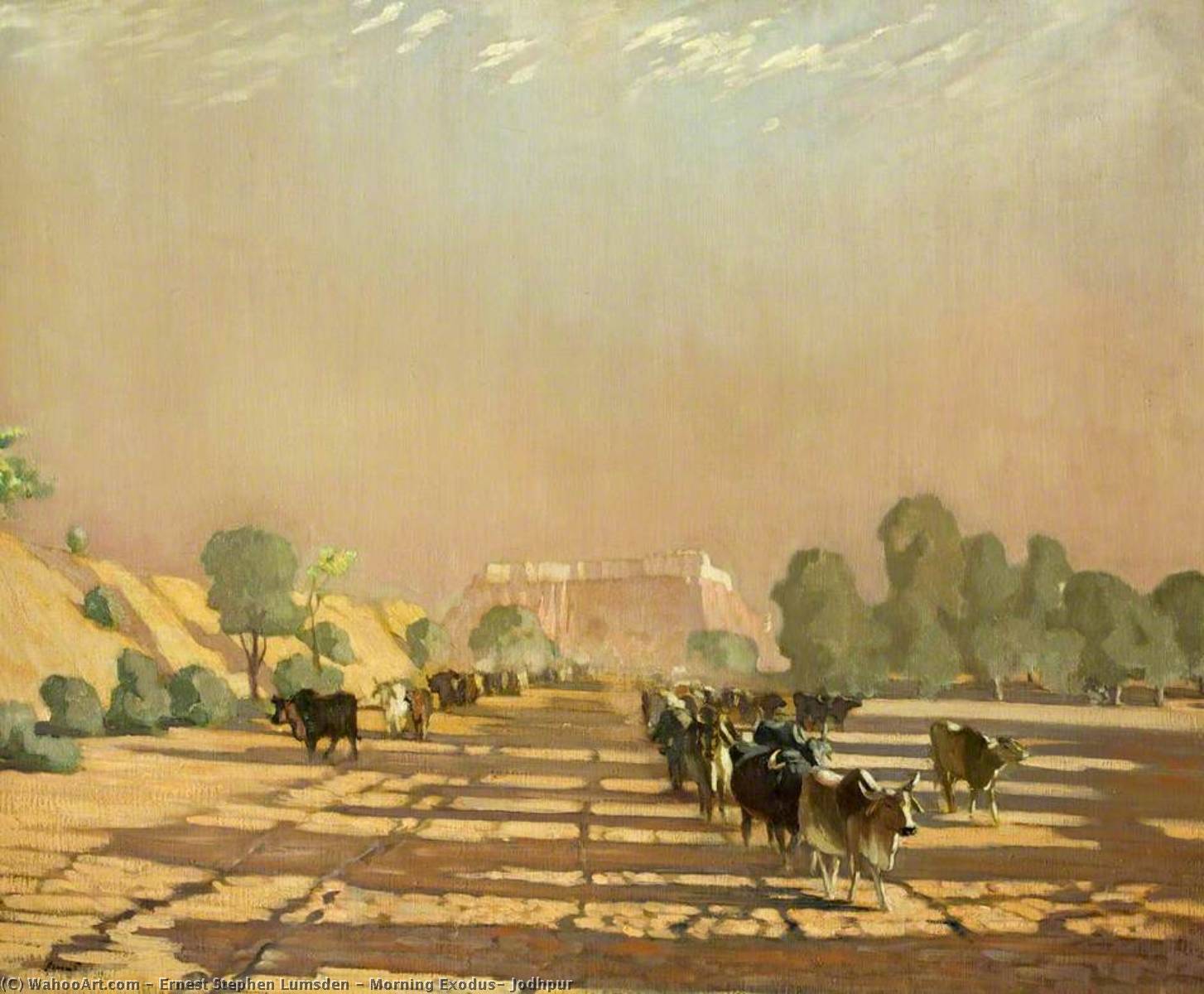Morning Exodus, Jodhpur — Ernest Stephen Lumsden