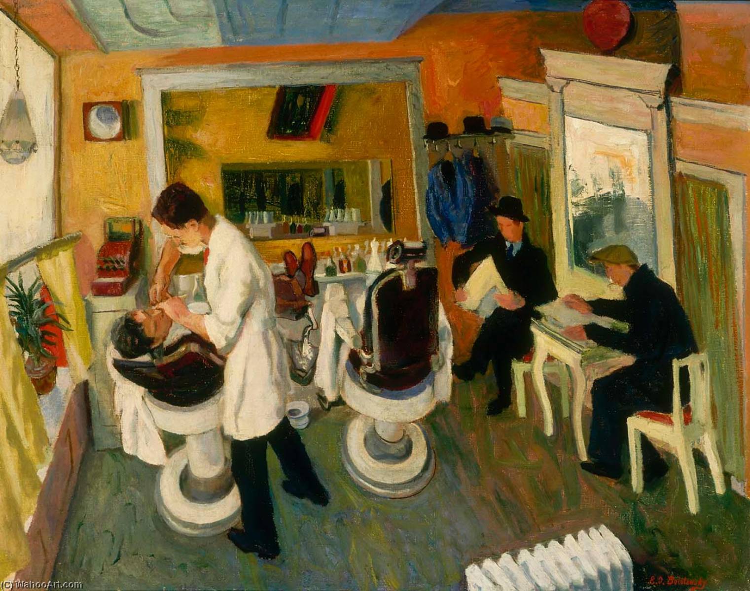 In The Barber Shop — Ilya Bolotowsky