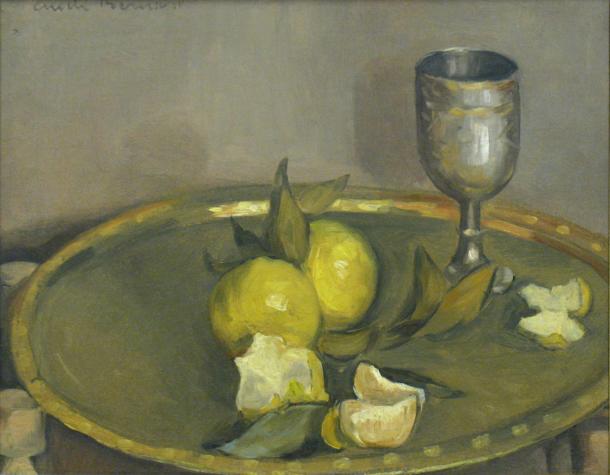 Still Life With Lemons And Goblet — Émile Bernard