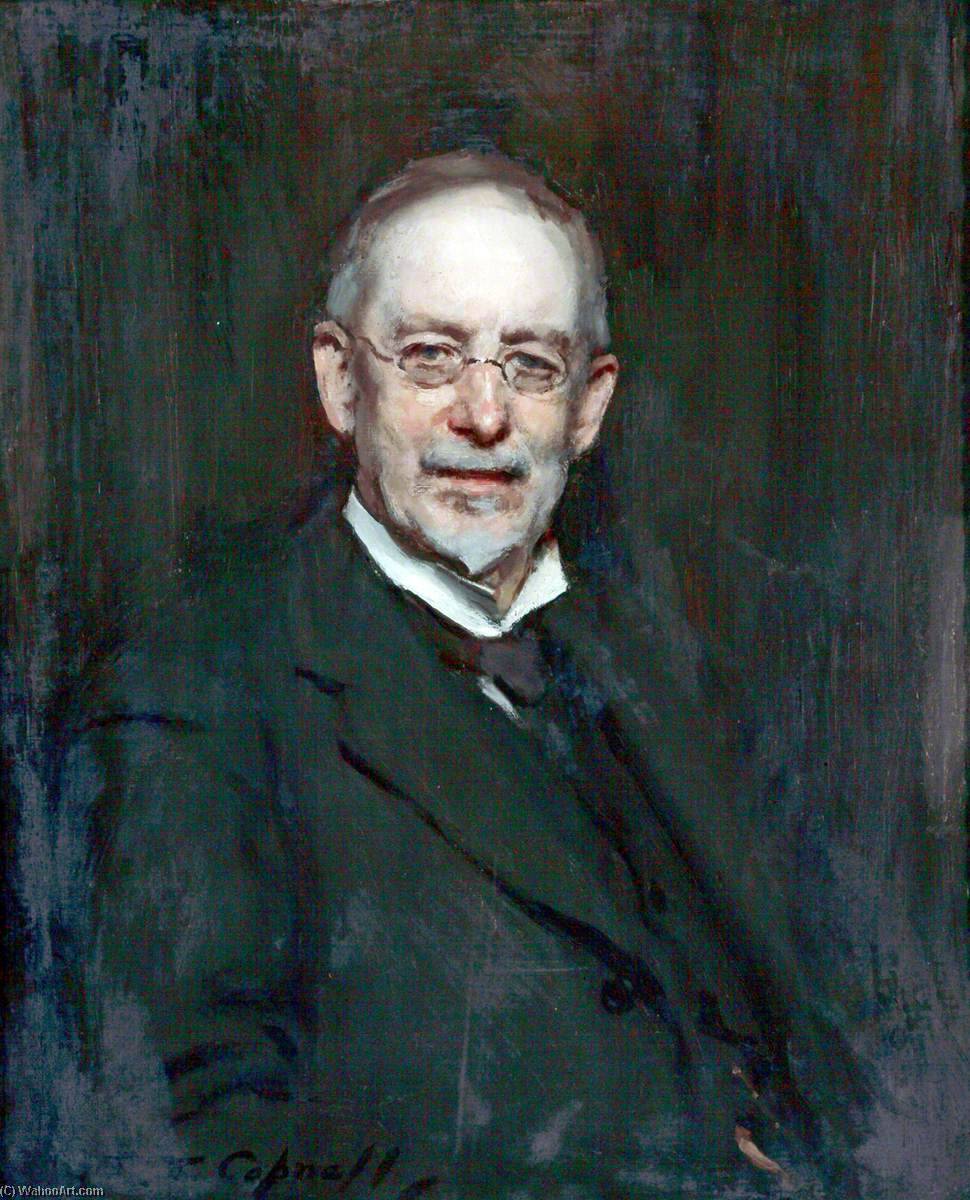 T. P. Bell by Frank Thomas Copnall, oil on linen painted by hand