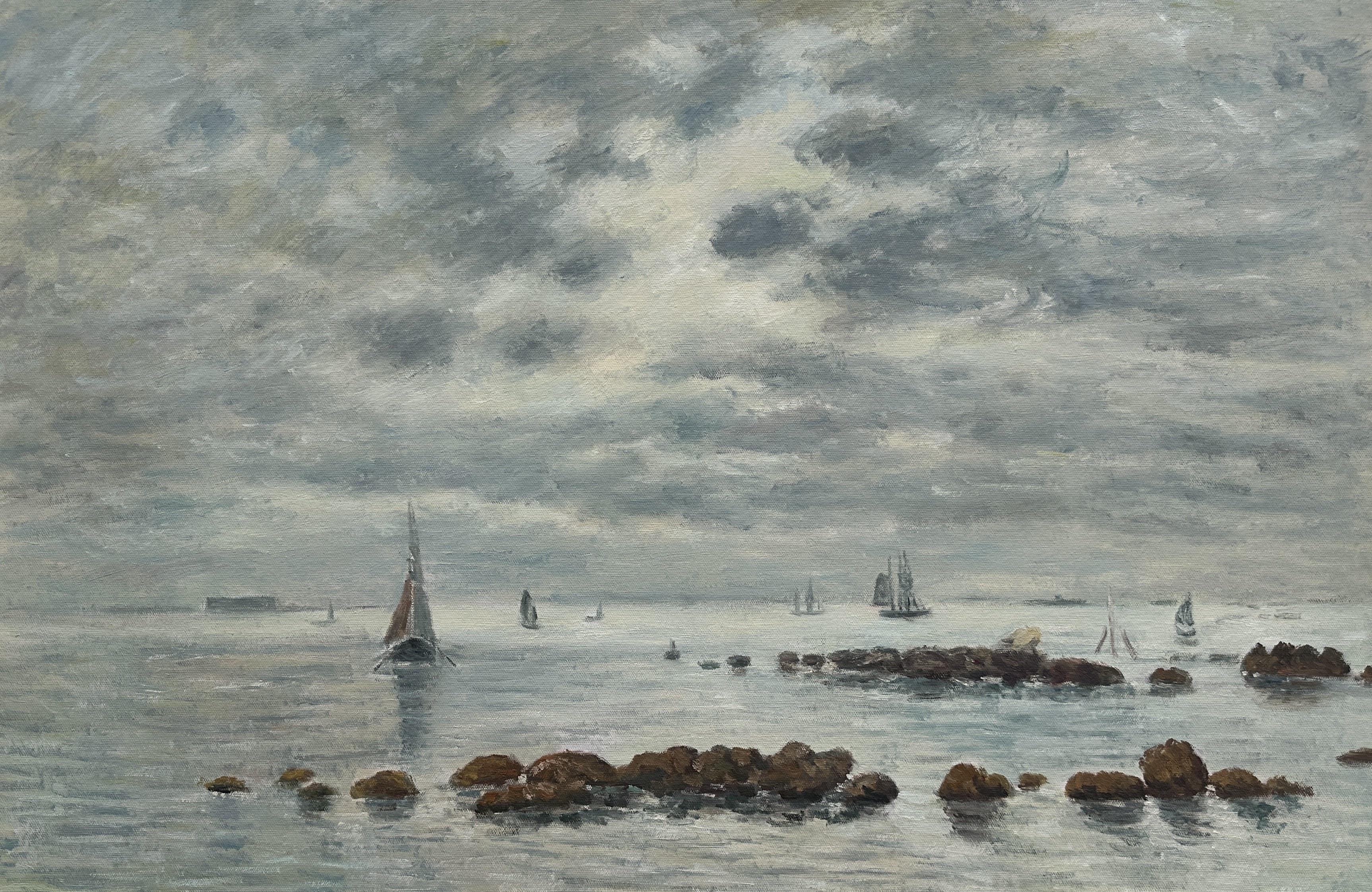 Saint-vaast-la-hougue, La Baie (low Tide, Saint Vaast La Hougue) - Eugène Louis Boudin — Eugène Boudin