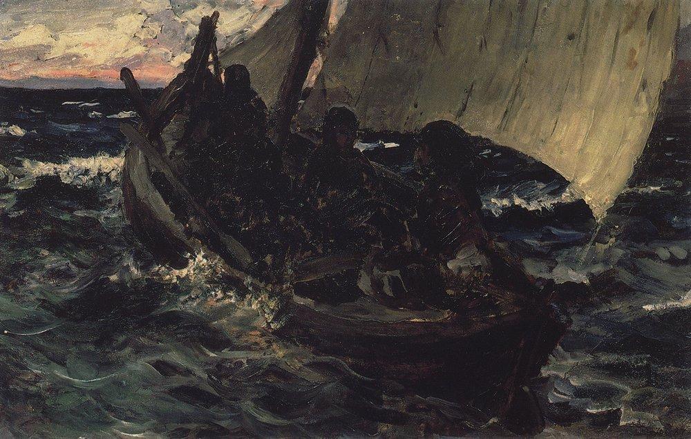 Barge — Vasily Dmitrievich Polenov