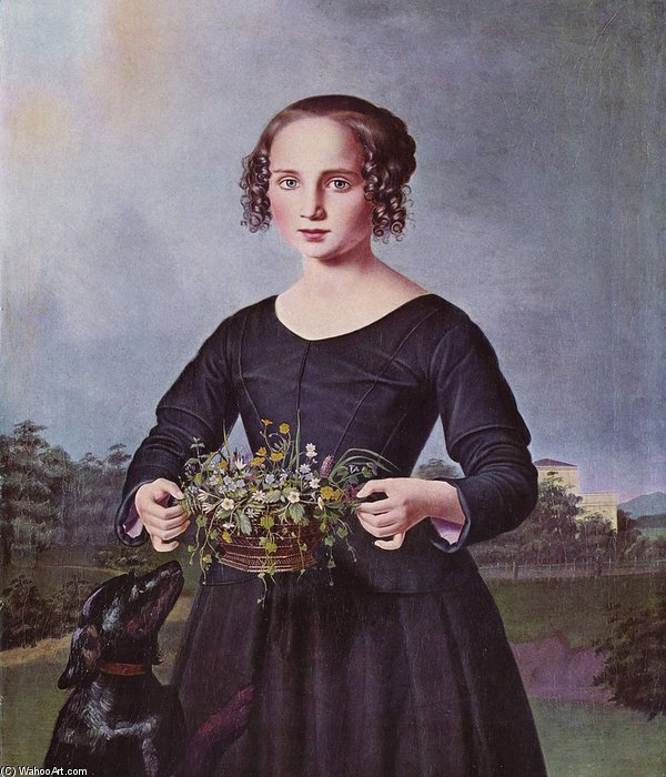 Porträt Eines Mädchens — Ferdinand Von Rayski