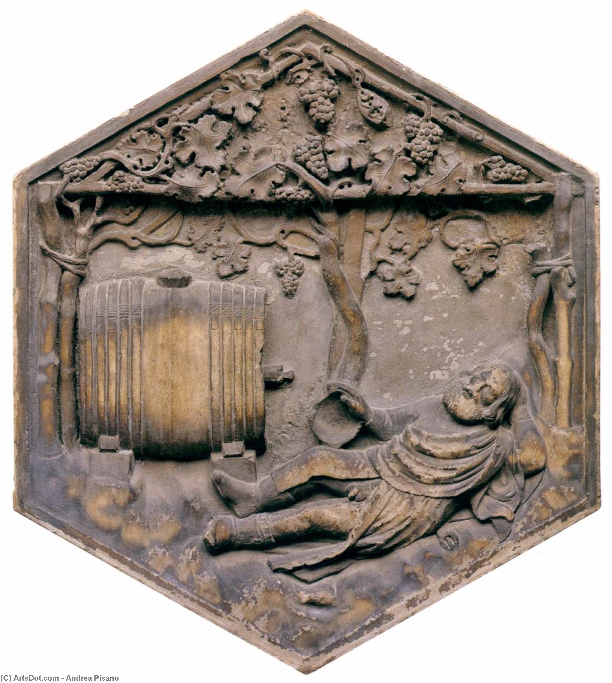 Drunkenness Of Noah — Andrea Pisano