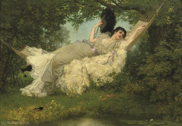 In The Hammock. — Jan Van Beers