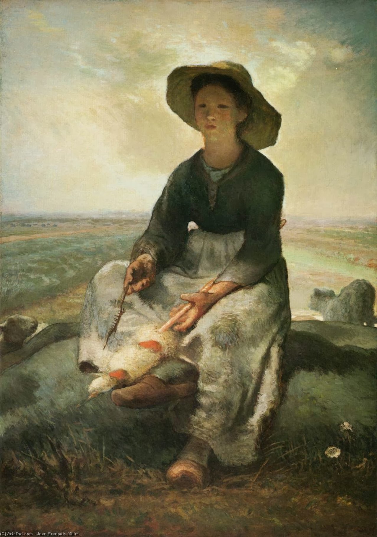 The Young Shepherdess — 米莱
