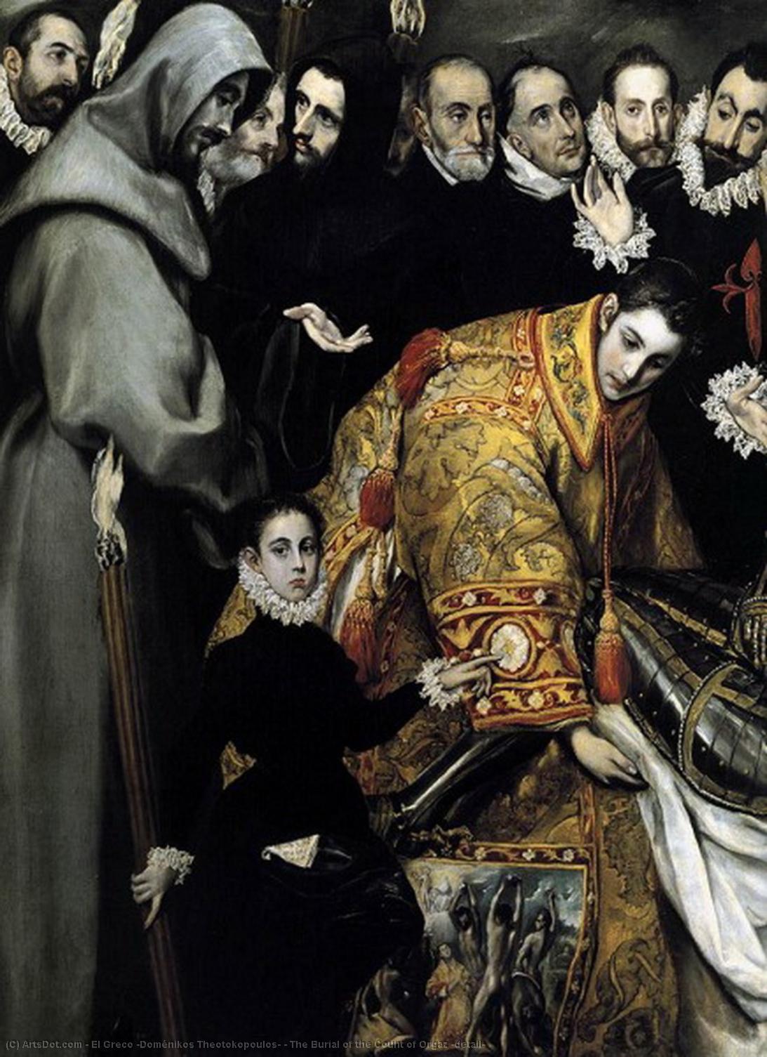 La Sepoltura Del Conte D'orgaz (dettaglio) — El Greco