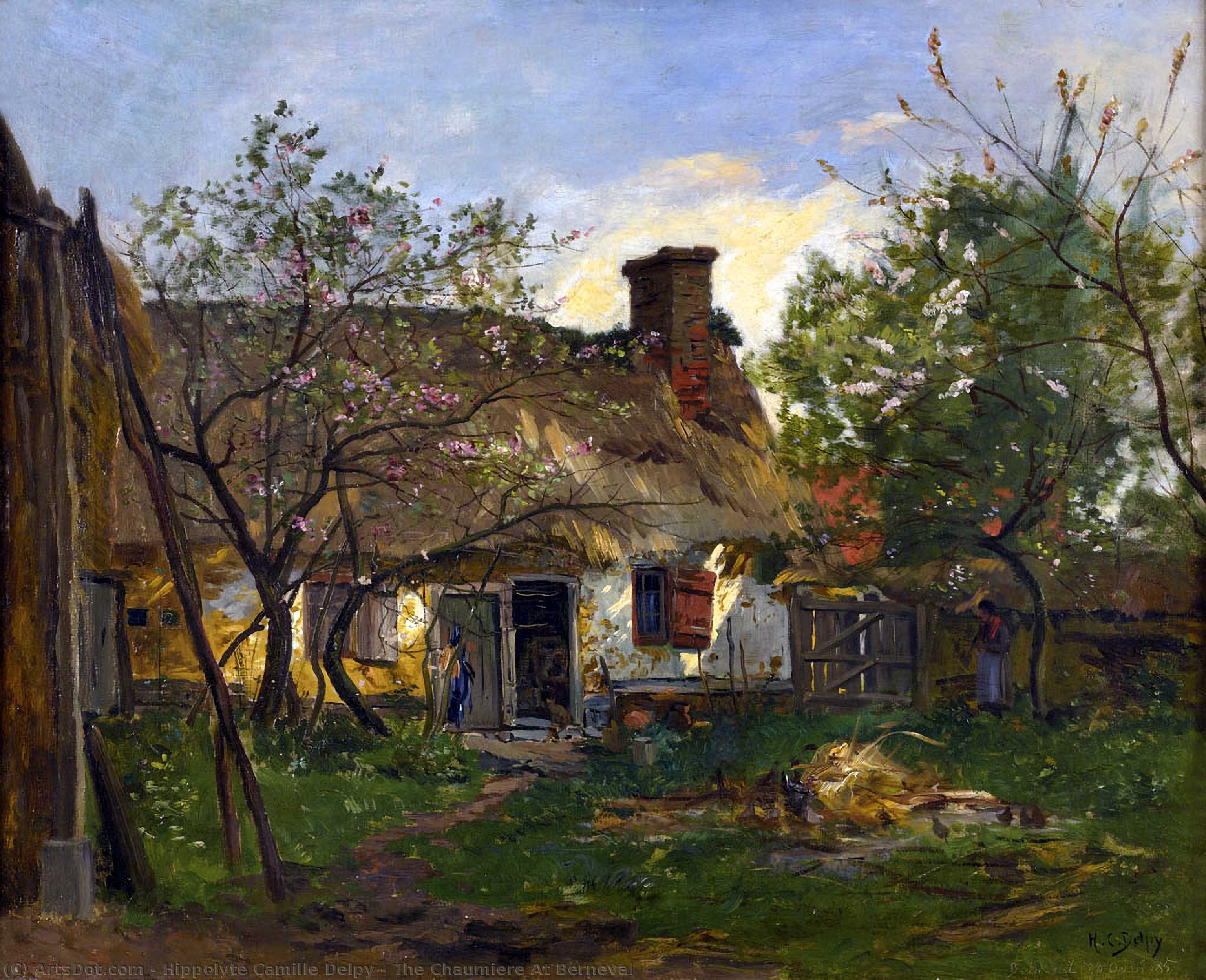 The Chaumiere At Berneval — Hippolyte Camille Delpy