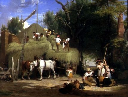 Stacking Hay, — William Frederick Witherington