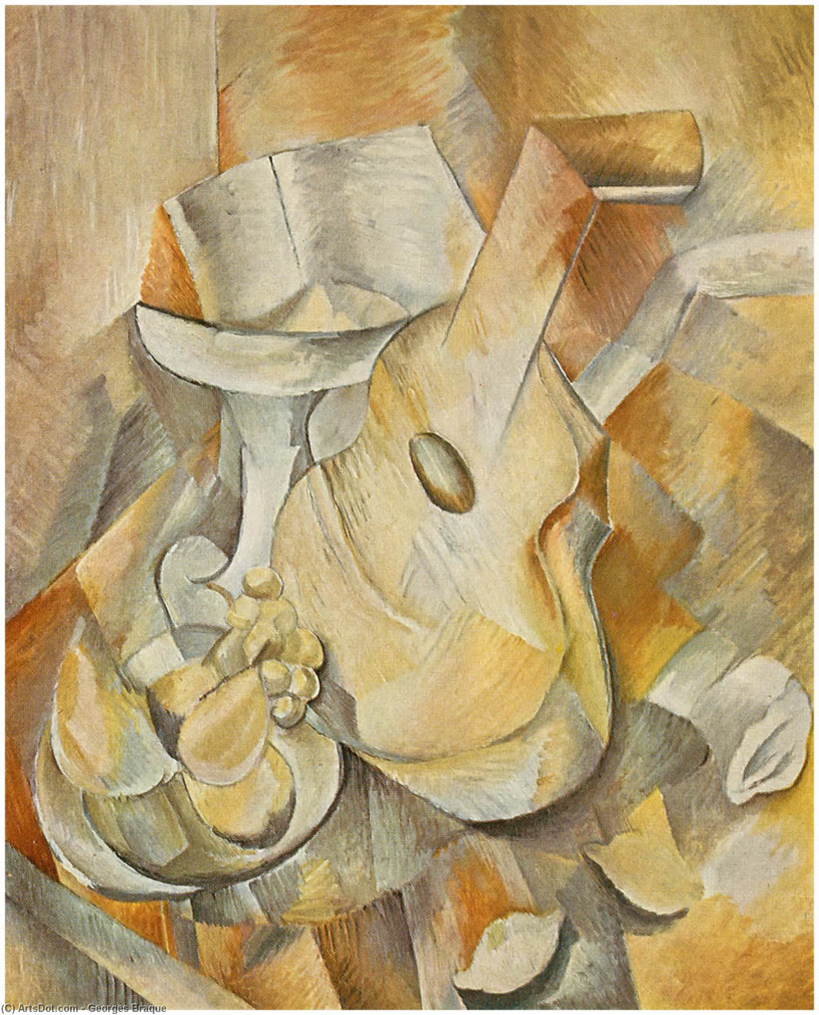 Guitar And Fruit Dish — Georges Braque