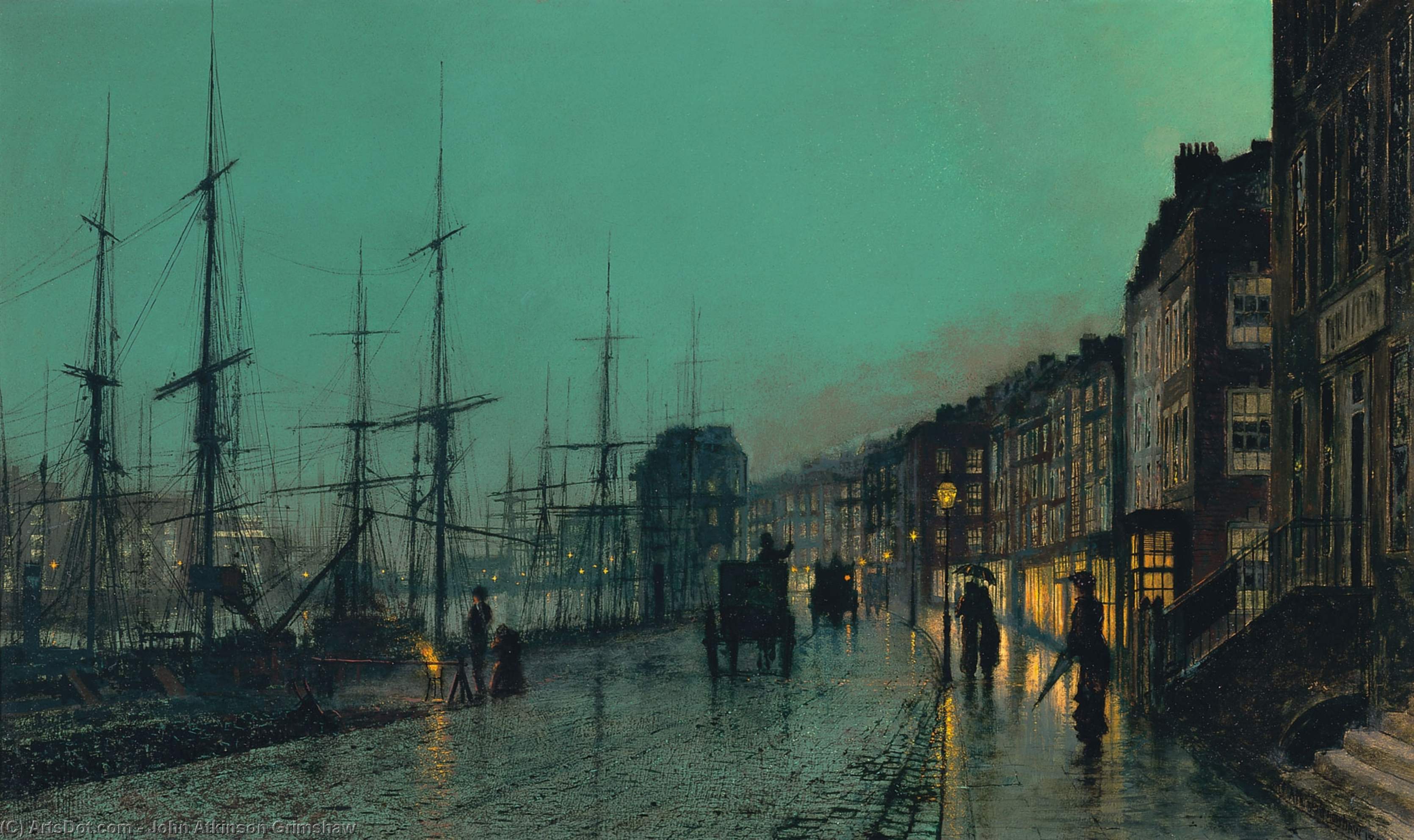 Shipping On The Clyde — John Atkinson Grimshaw