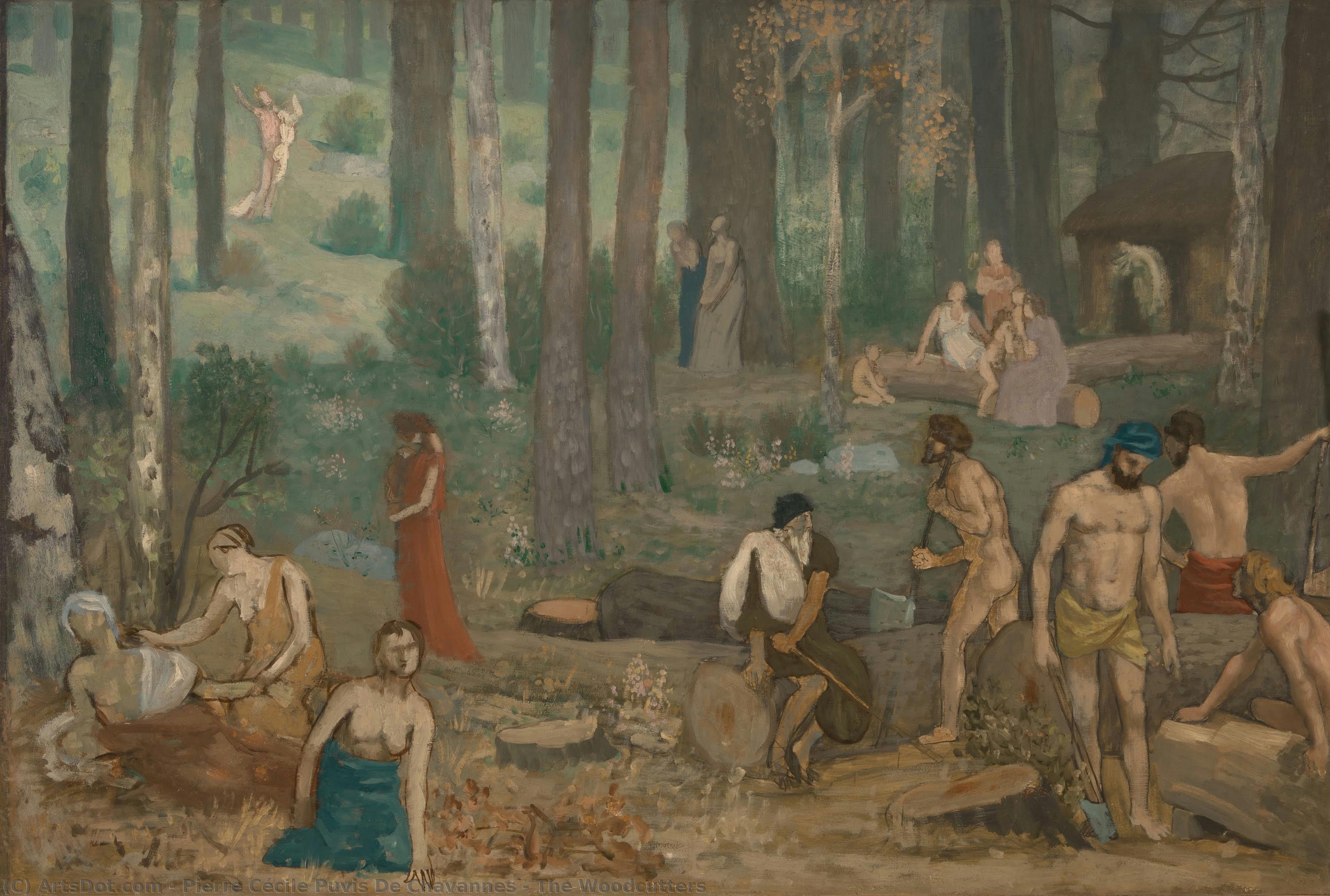 The Woodcutters — Pierre Puvis De Chavannes