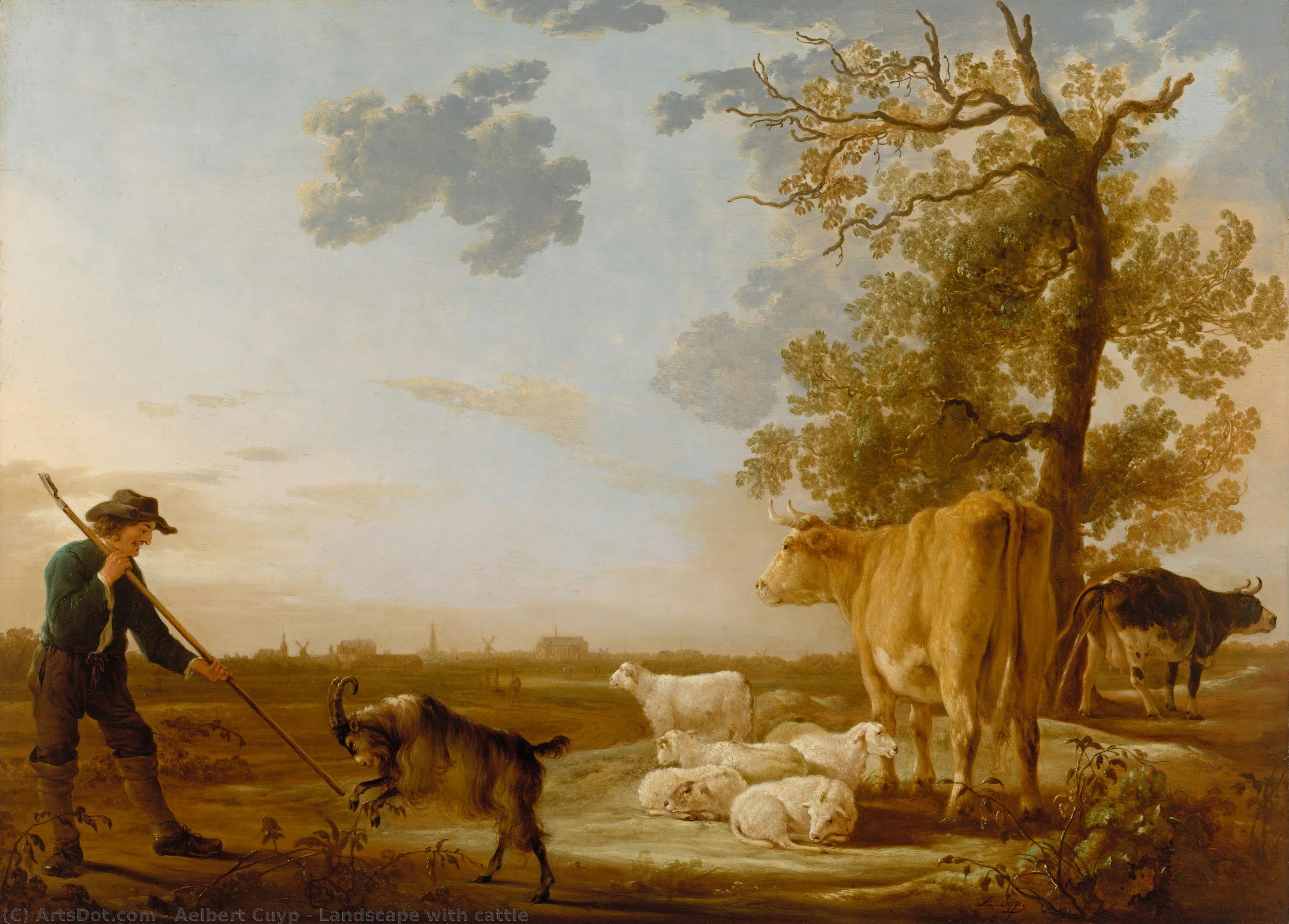 Landscape With Cattle — Aelbert Jacobszoon Cuyp