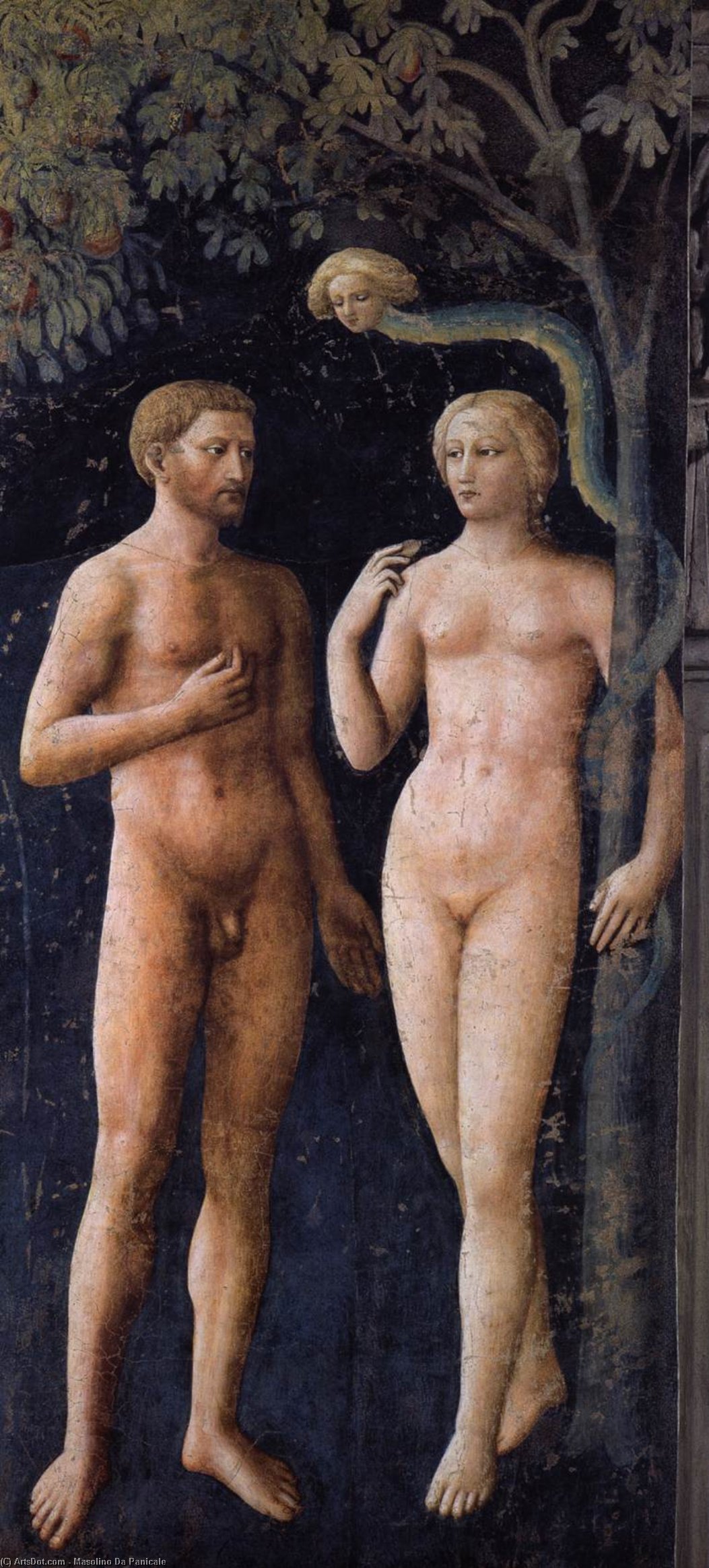 The Temptation — Masolino Da Panicale