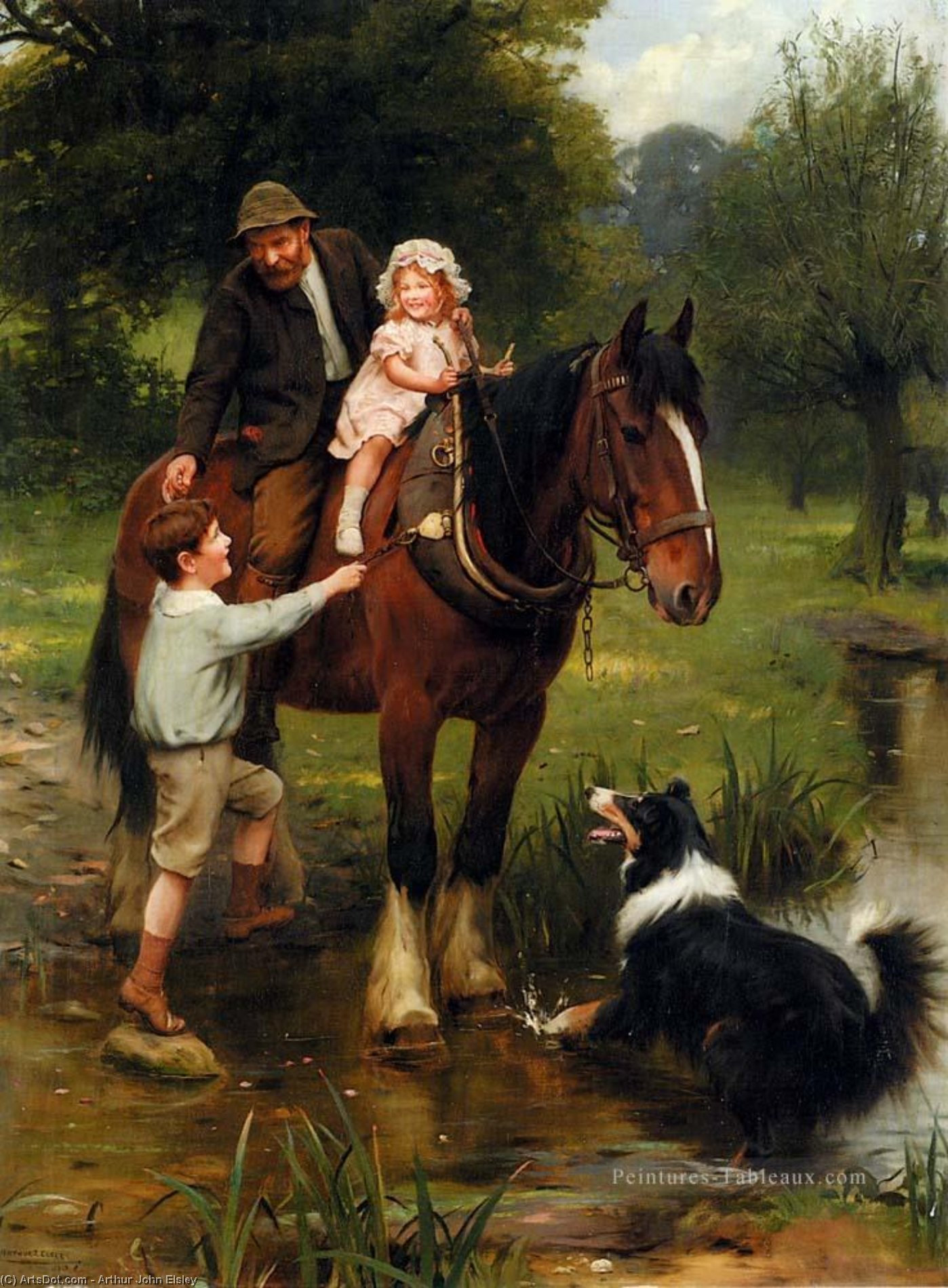A Helping Hand — Arthur John Elsley