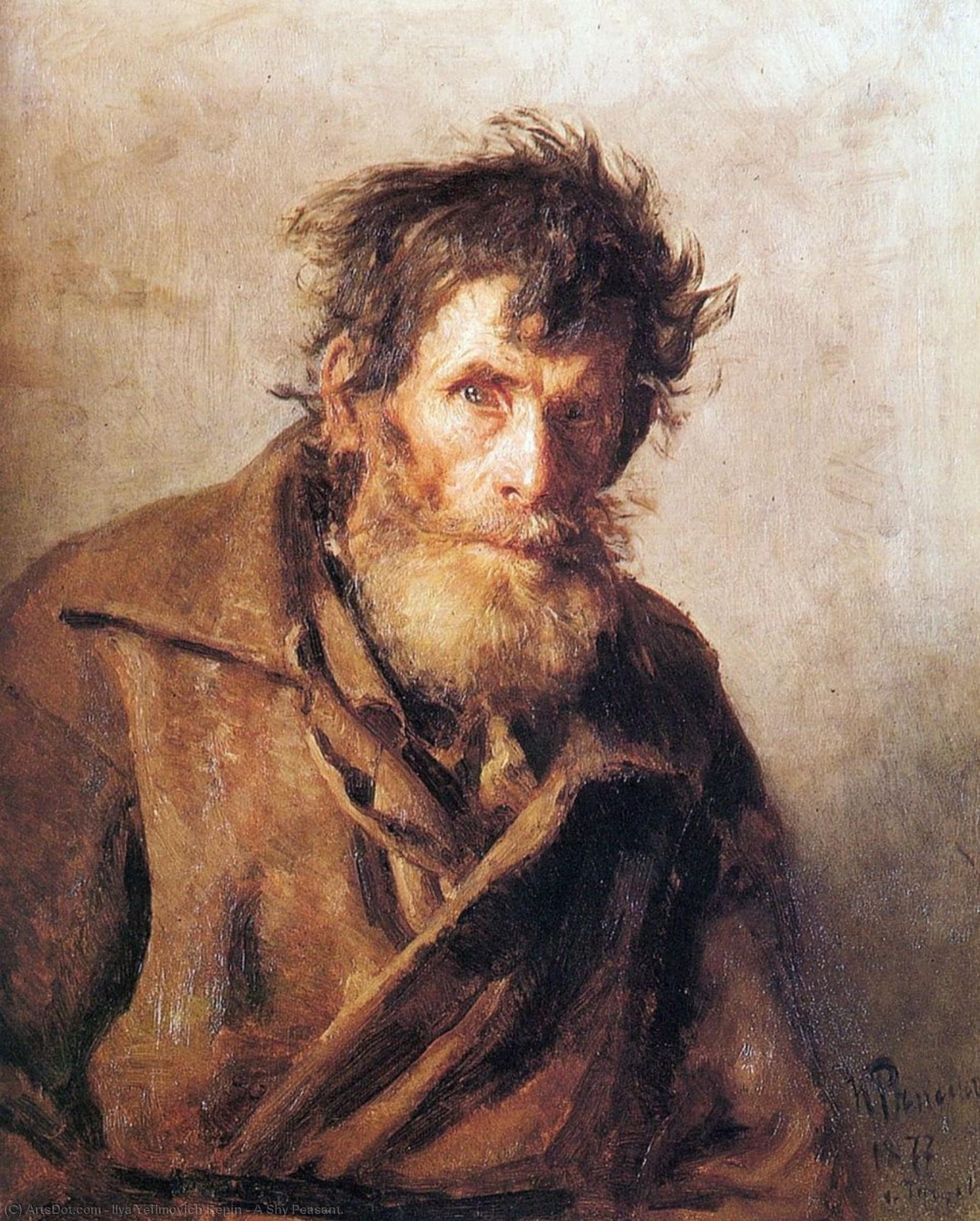 A Shy Peasant. — Ilya Yefimovich Repin