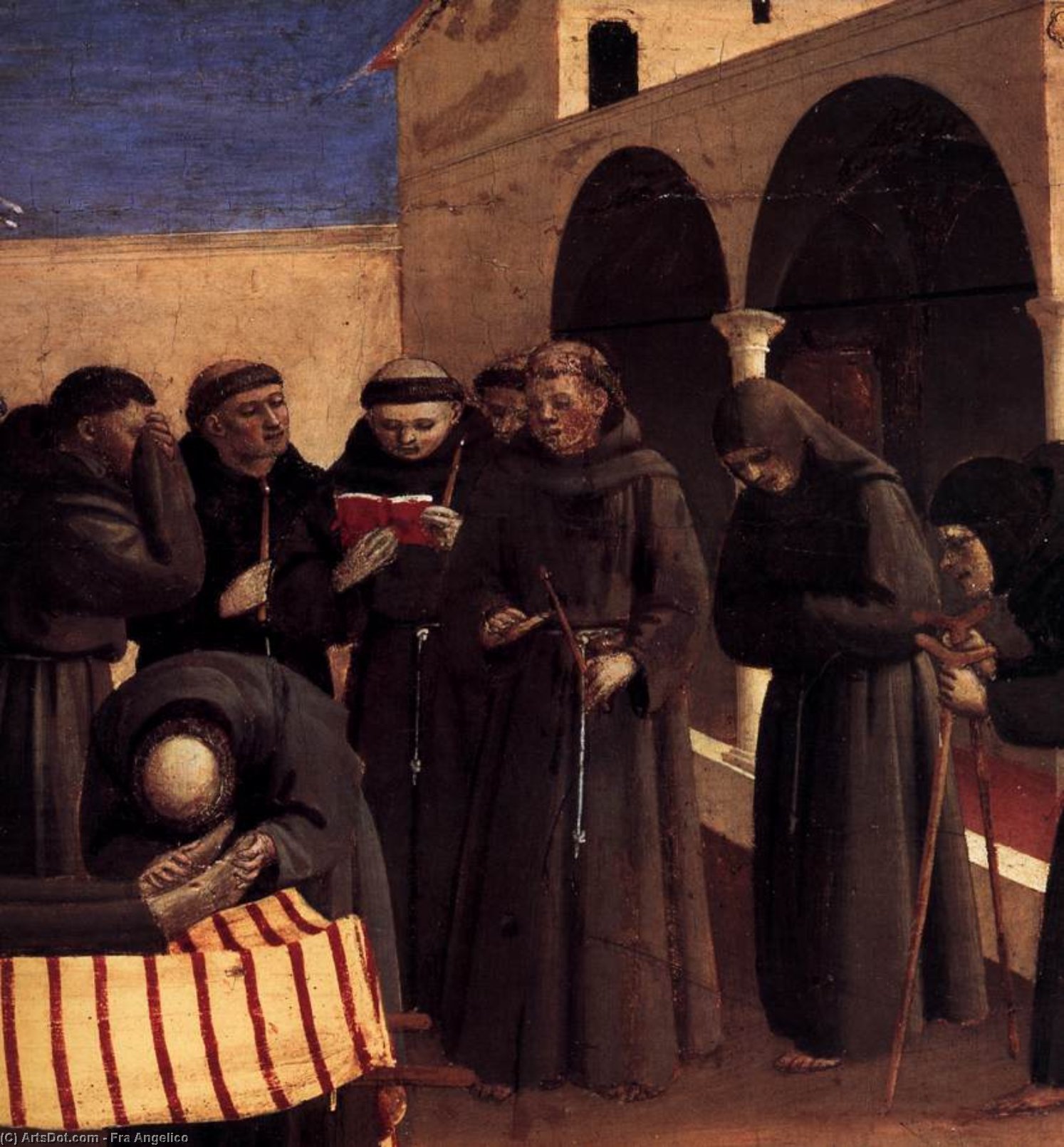 Klagesangen Over Skt. Frans (detalje) — Fra Angelico