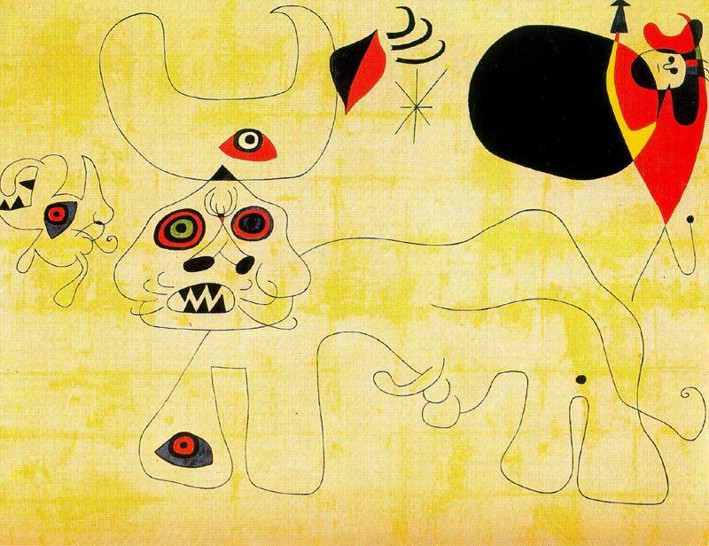 Corrida De Tori — Joan Miró