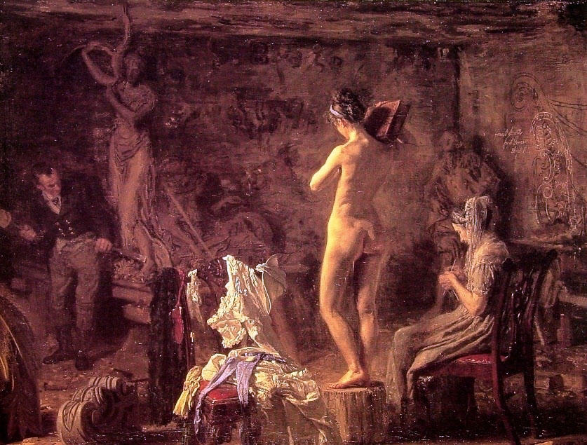 William Rush Tallando Su Figura Alegórica Del Río Schuylkill — Thomas Eakins
