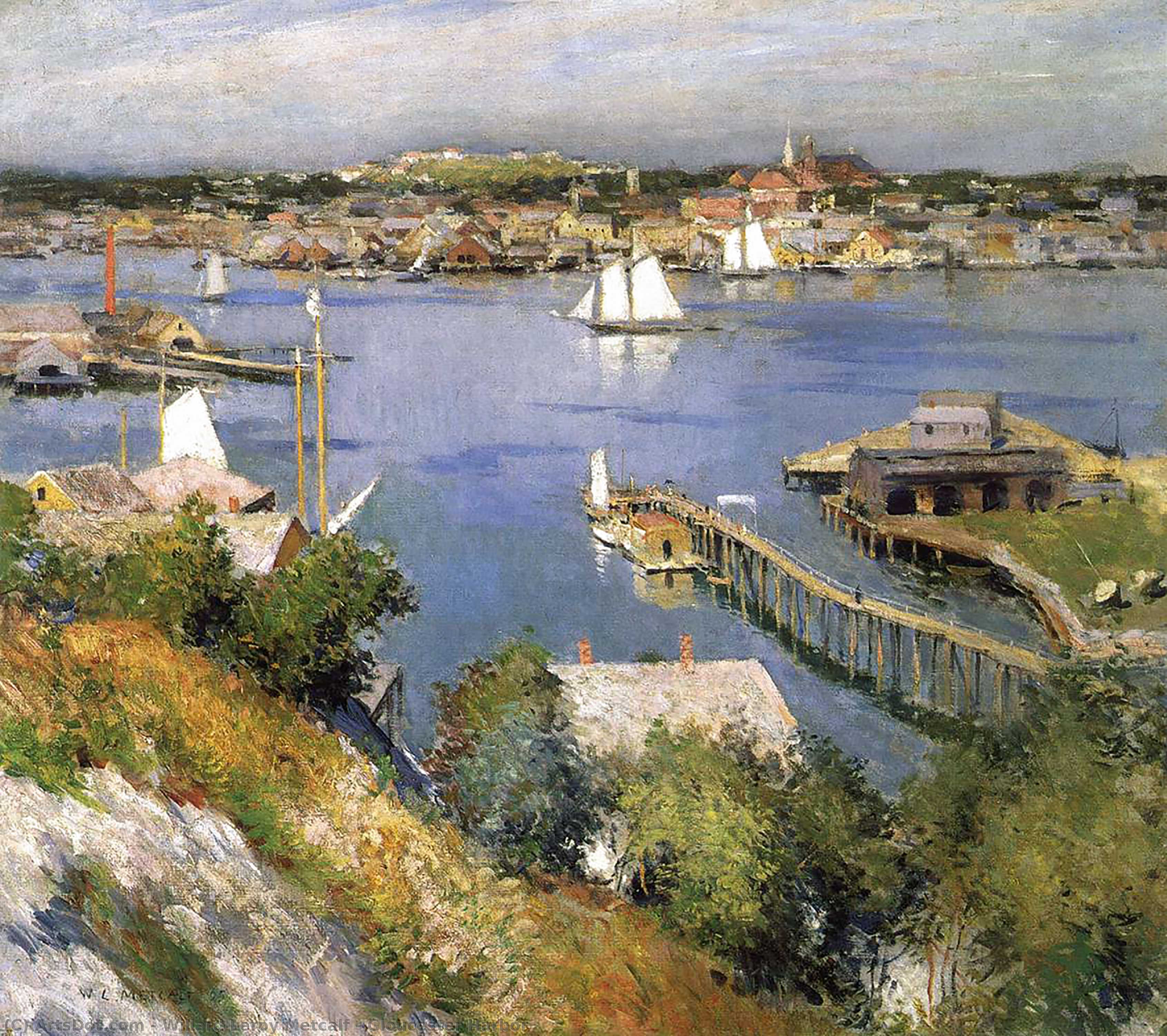 Řev Harbour — Willard Leroy Metcalf